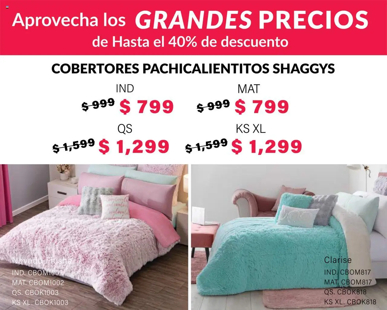 Nuevas ofertas de Colchas Concord válidas en toda la República Mexicana desde el 01.08.2025. ¡Encuentra las mejores ofertas en Colchas Concord - Catálogo! | Página: 577