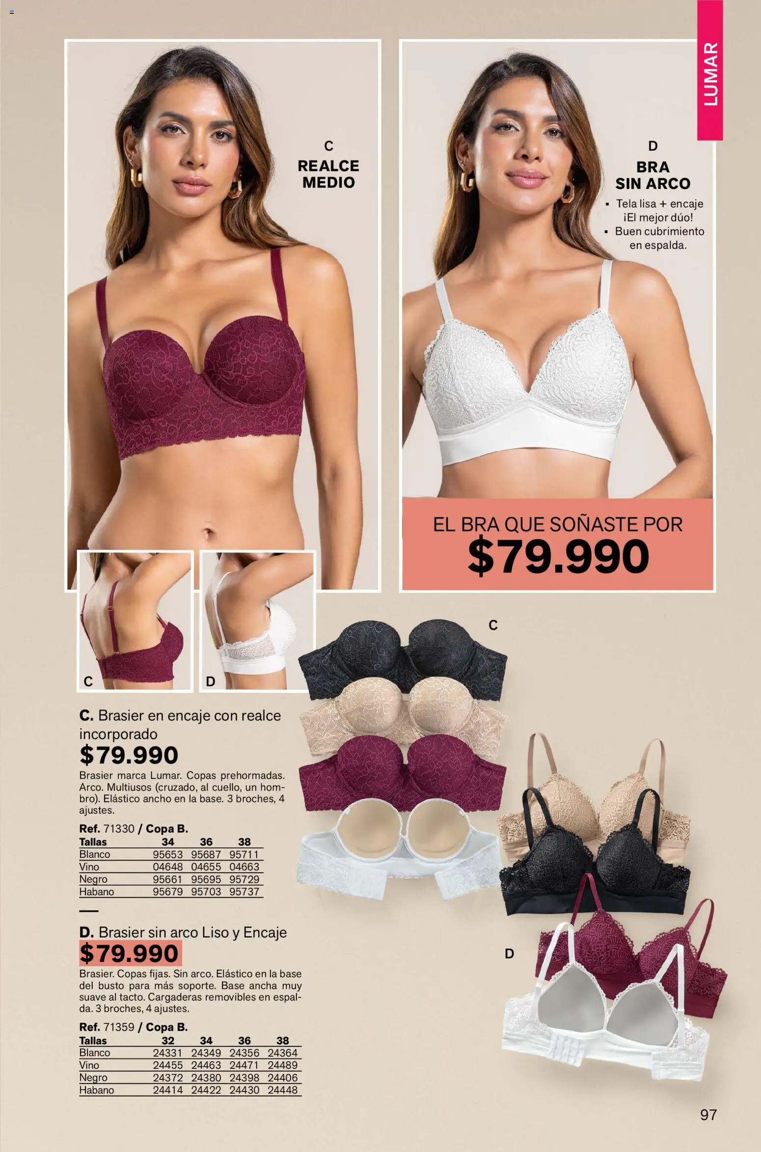 Leonisa revista - valida desde el 02.01.2026 | Página: 97 | Productos: Brasier, Vino