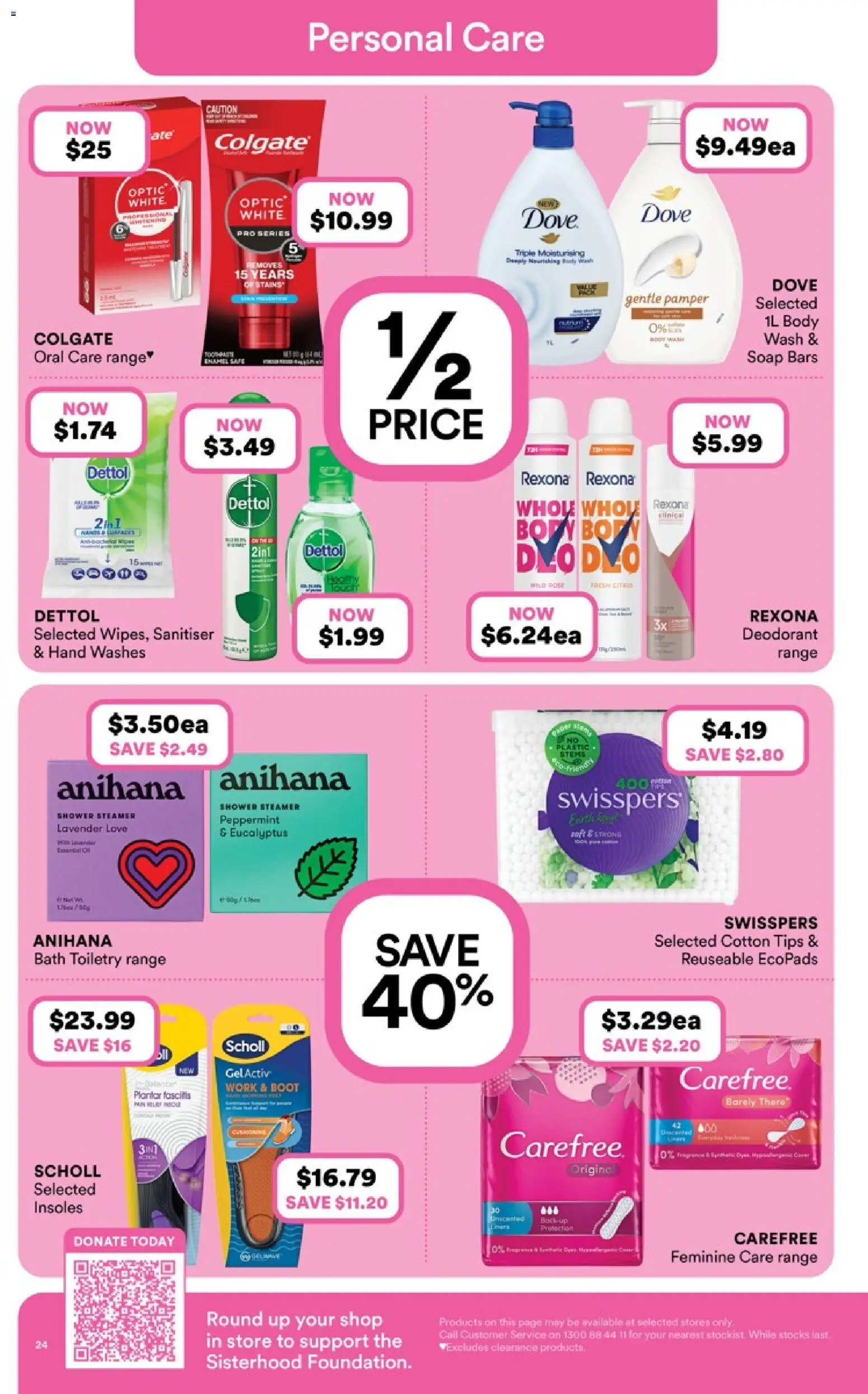 Priceline Pharmacy catalogue - valid from 09.04.2026 | Page: 24 | Products: Bath, Deodorant, Safe, Cotton tips