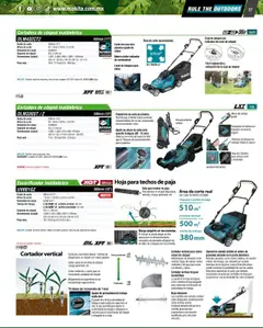 Nuevas ofertas de Makita válidas en toda la República Mexicana desde el 07.10.2024. ¡Encuentra las mejores ofertas en Makita catálogo Ope! | Página: 27 | Productos: Mango, Cargador, Cortadora de cesped, Cortador
