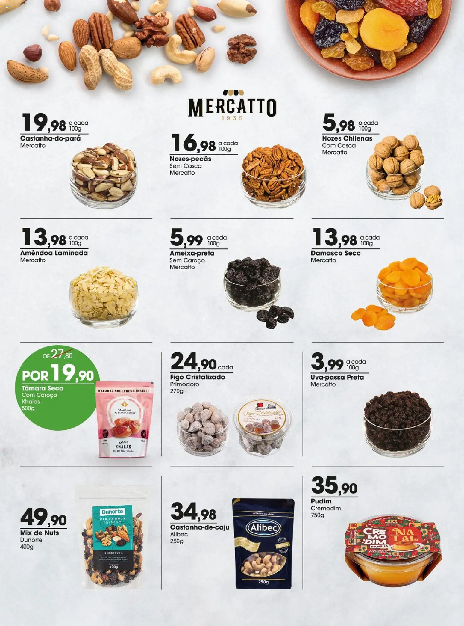 Zaffari Folheto - válido de 16.12.2025 | Página: 10 | Produtos: Damasco, Figo, Nozes