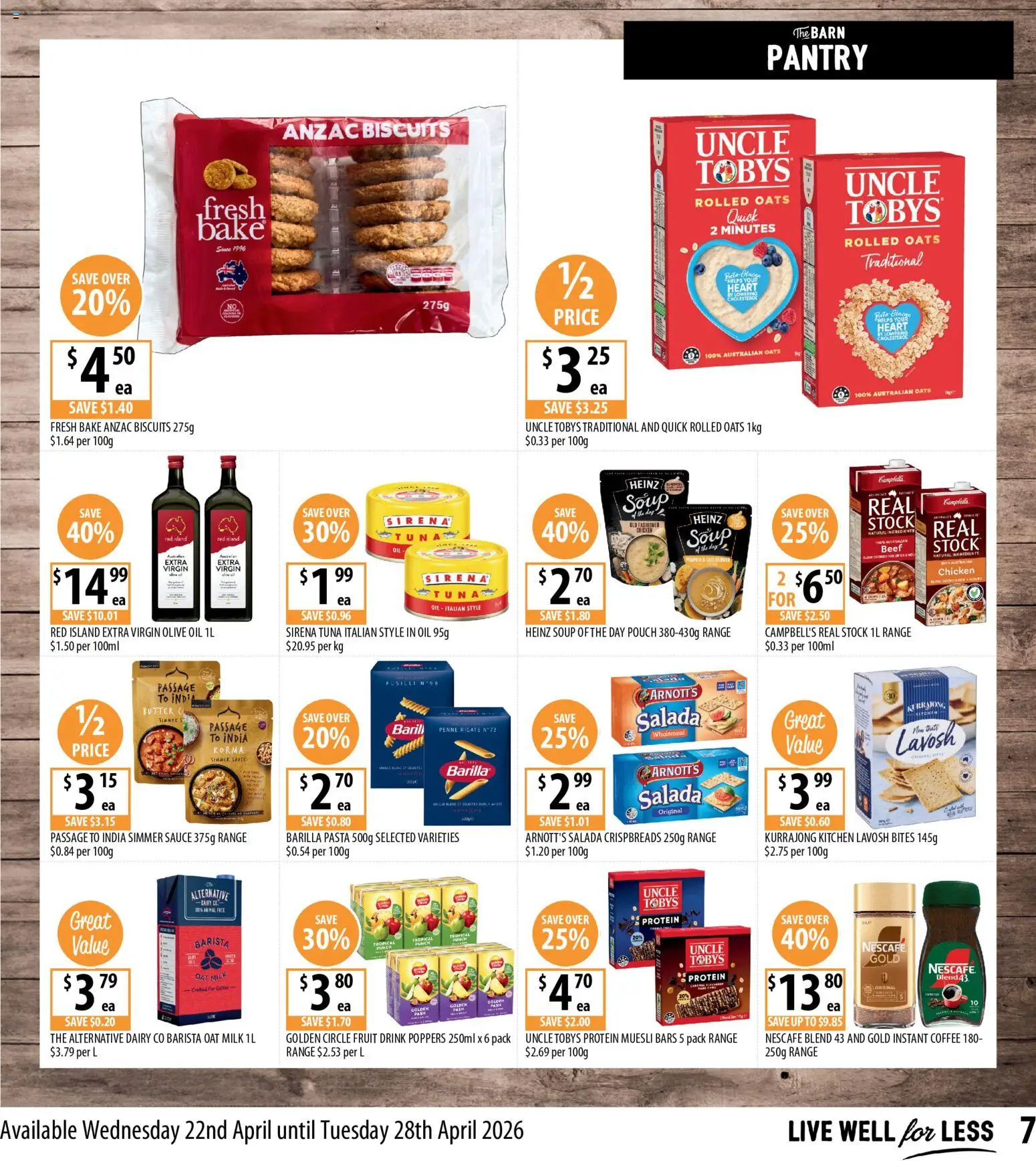 Supabarn catalogue - valid from 22.04.2026 | Page: 7 | Products: Oil, Chicken, Beef, Soup