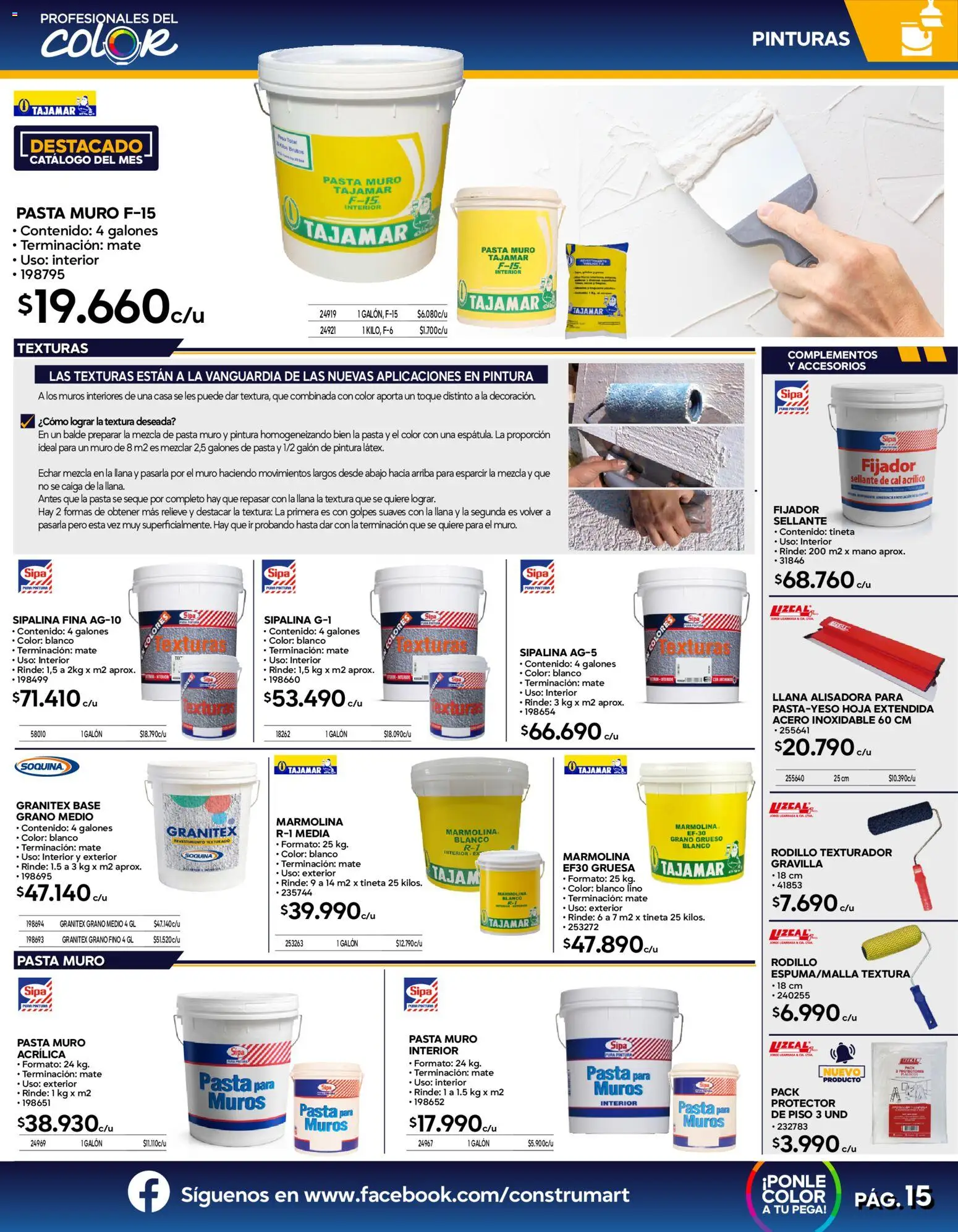 Construmart Ofertas │ válido desde el 01.03.2026 | Página: 15 | Productos: Fijador, Pintura, Base, Pasta