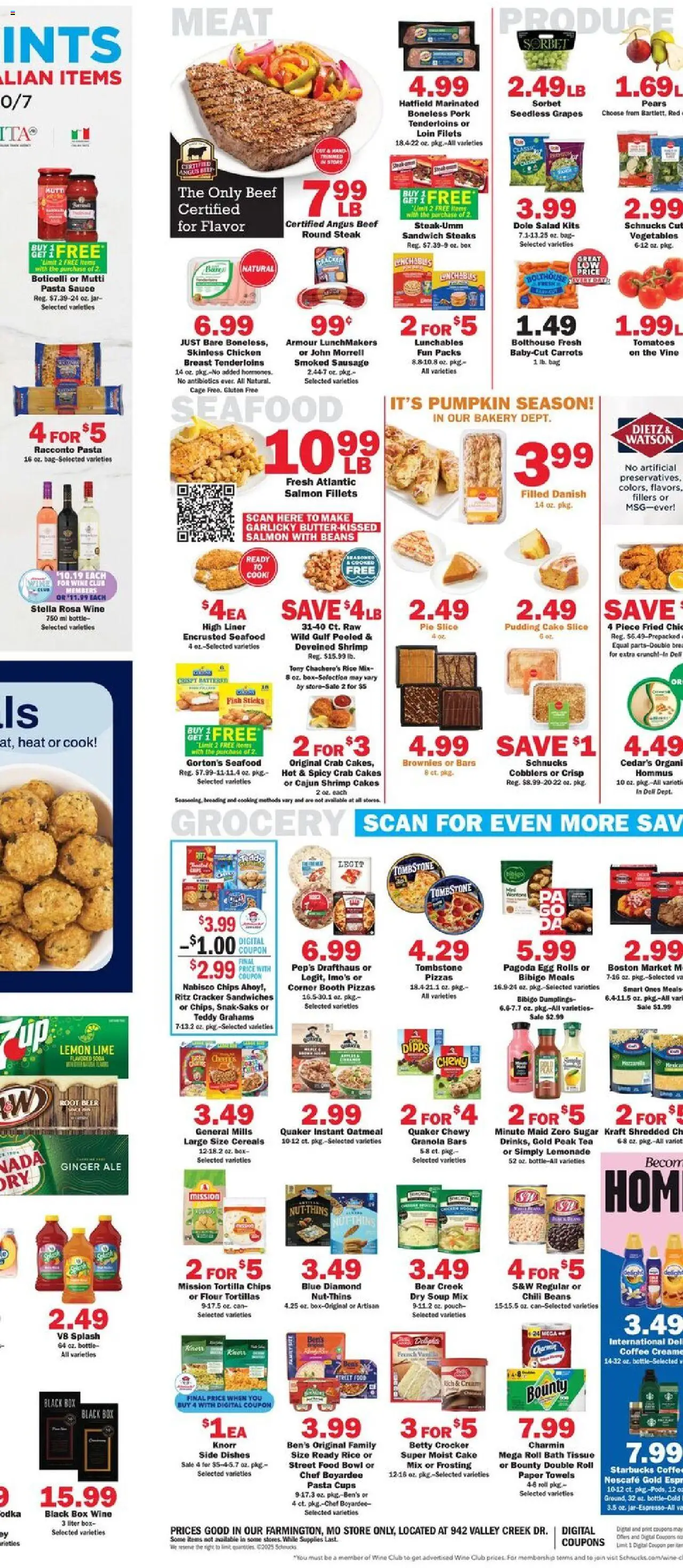 Schnucks Weekly Print Ad - MO - valid from 24.09.2025 | Page: 5 | Products: Box, Cereals, Vegetables, Sauce