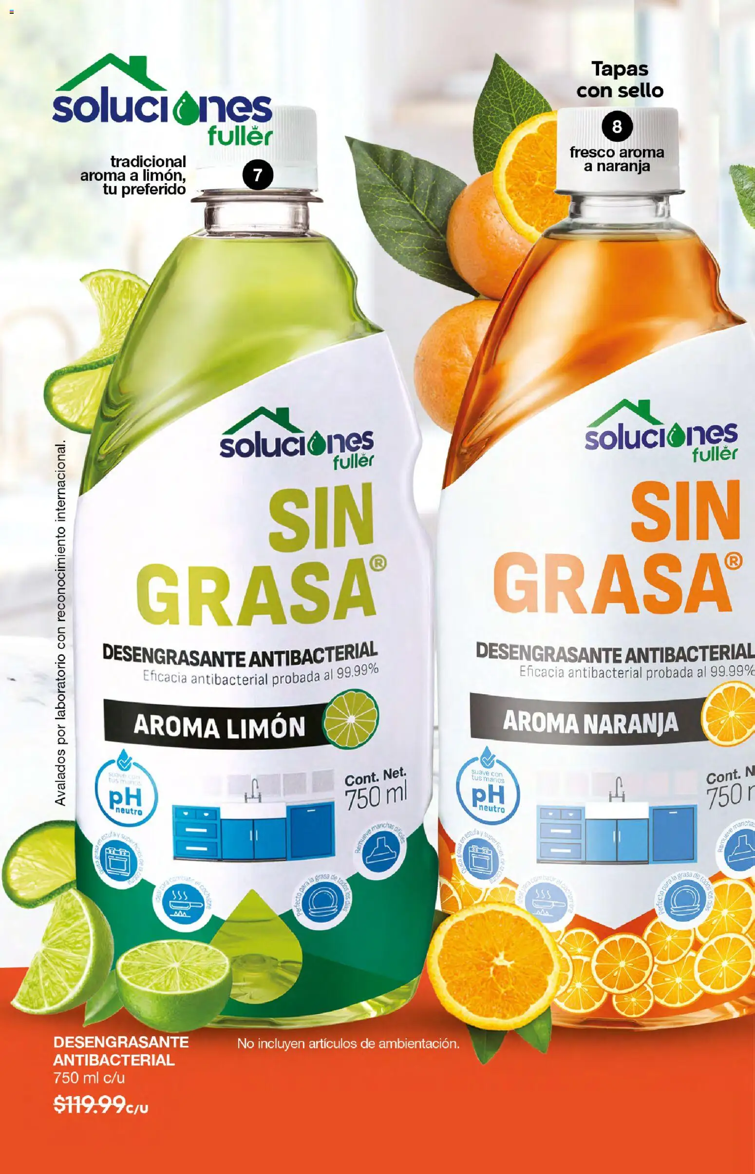 Nuevas ofertas de Fuller válidas en toda la República Mexicana desde el 10.12.2025. ¡Encuentra las mejores ofertas en Fuller campaña 18 2025! | Página: 7 | Productos: Limón, Desengrasante