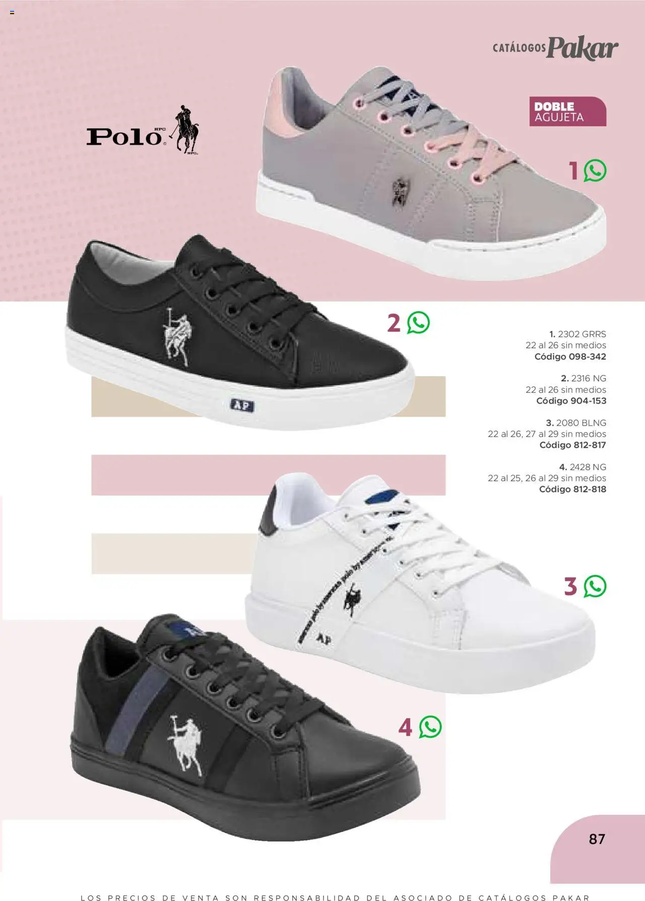 Nuevas ofertas de SC Pakar válidas en toda la República Mexicana desde el 24.07.2025. ¡Encuentra las mejores ofertas en SC Pakar - Catálogo Casual otoño / invierno! | Página: 87