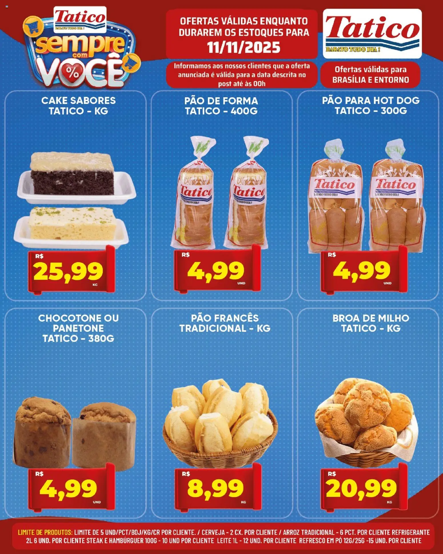 Tatico Folheto - válido de 12.11.2025 | Página: 26 | Produtos: Arroz, Refrigerante, Pão francês, Chocotone