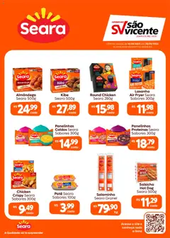 Supermercados São Vicente - Ofertas Seara - Pré-Visualização do folheto da loja Supermercados São Vicente, válido de 14.08.2025