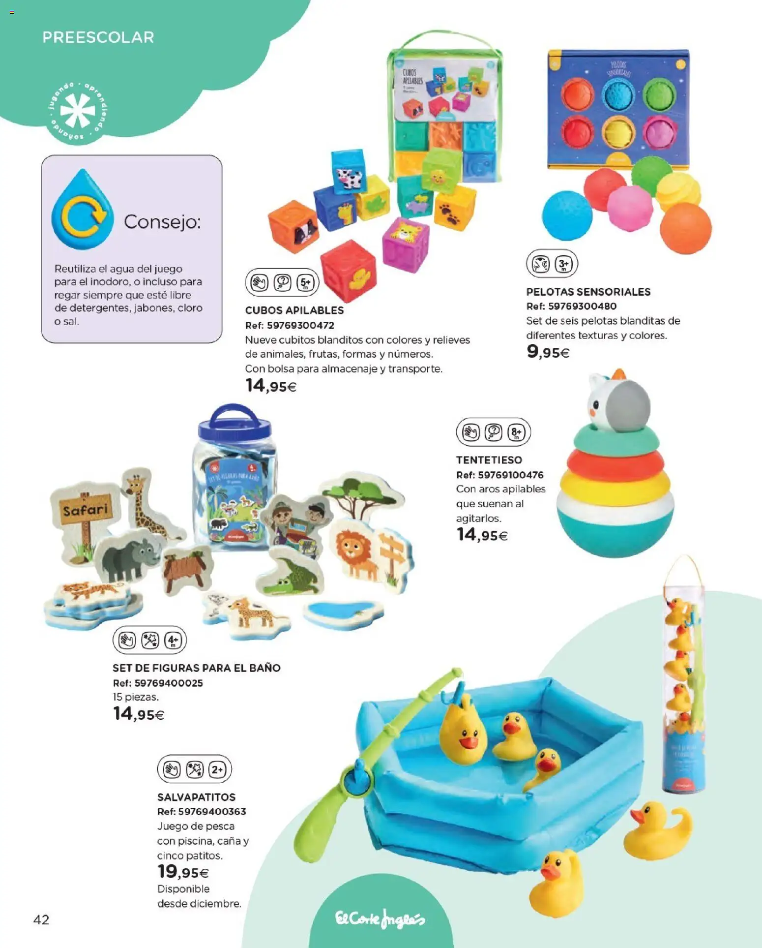 Nuevas ofertas de El Corte Inglés válidas en toda la República Mexicana desde el 27.10.2025. ¡Encuentra las mejores ofertas en El Corte Inglés catálogo Juguetes! | Página: 42 | Productos: Sal, Bolsa, Agua, Baño