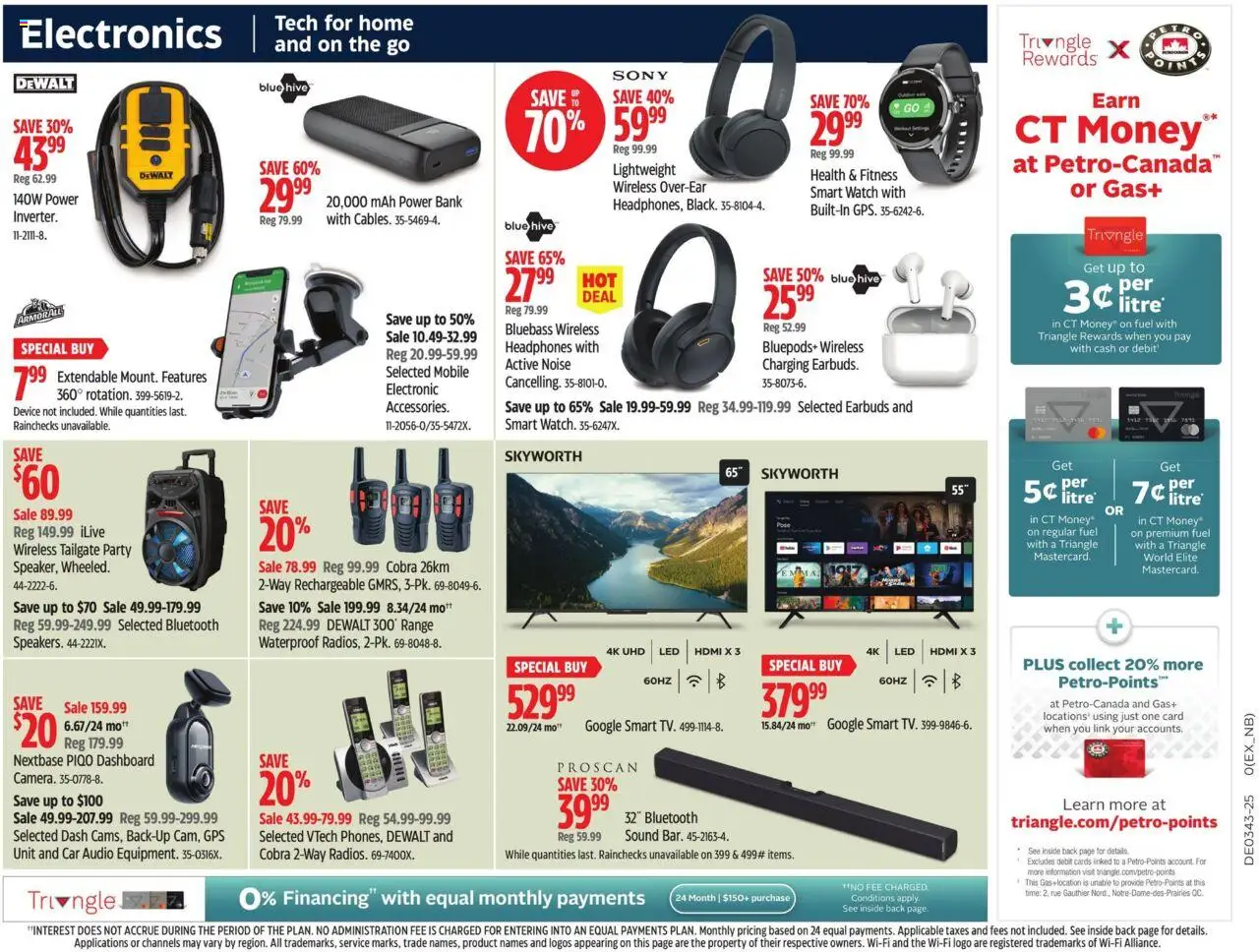 Canadian Tire flyer valid from 17.10.2025 | Page: 40 | Products: Watch, Audio, Headphones