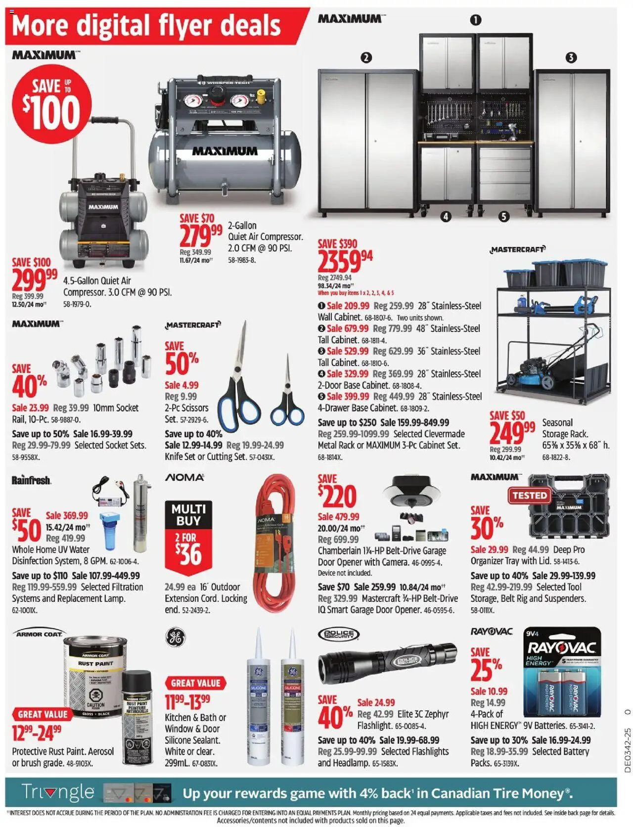 Canadian Tire flyer valid from 10.10.2025 | Page: 11 | Products: Belt, Brush, Socket, Battery
