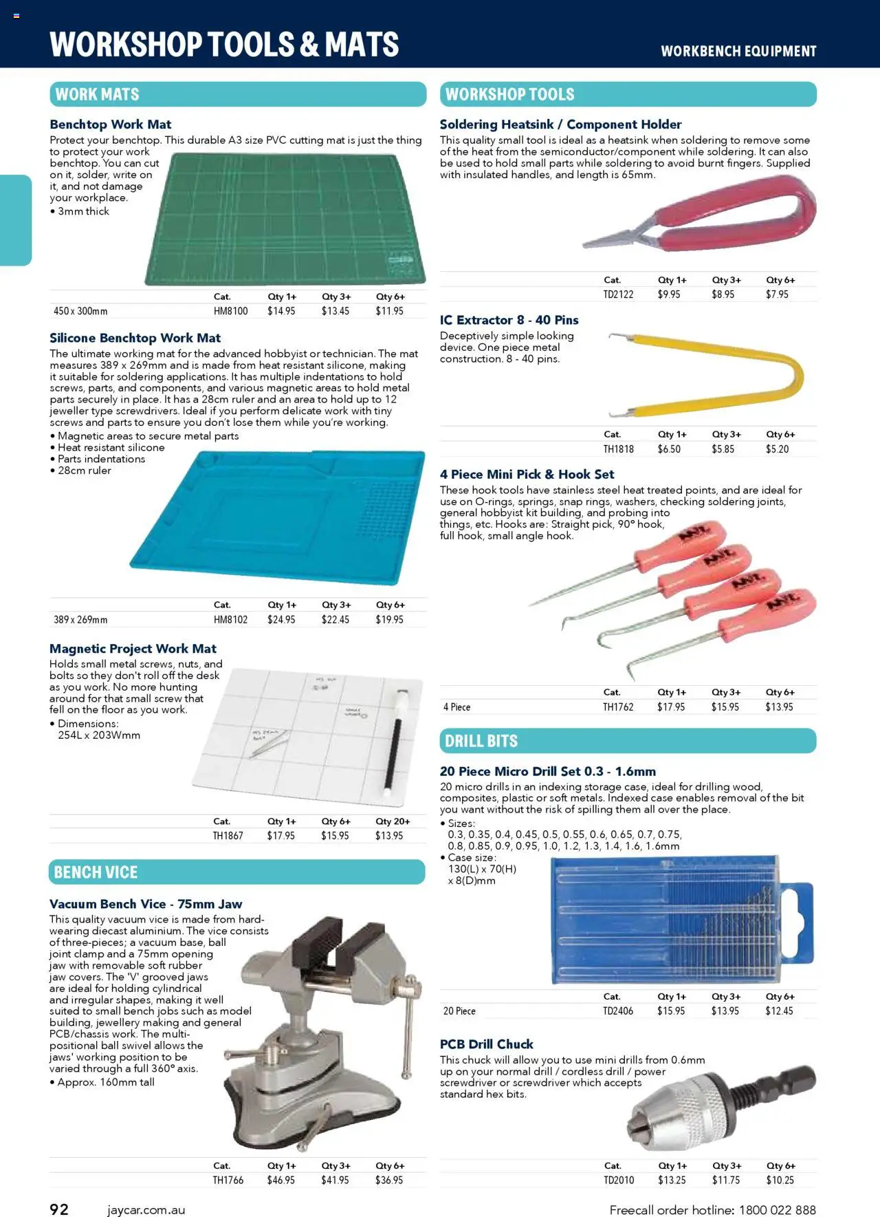 Jaycar catalogue - valid from 09.07.2025 | Page: 92 | Products: Desk, Case, Tools, Bench