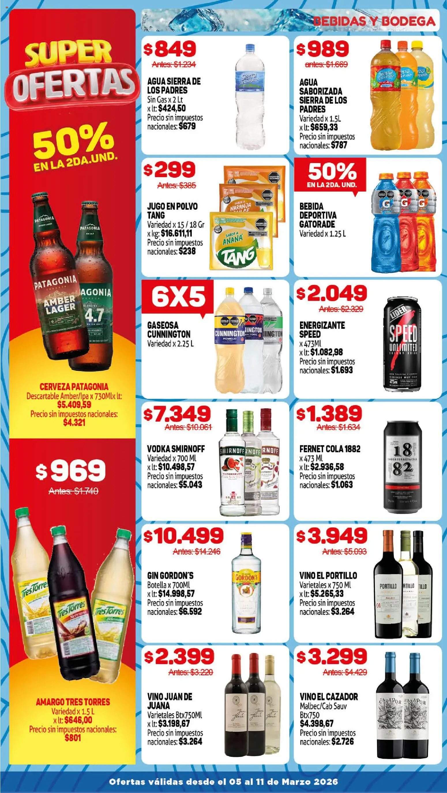 Makro OFERTAS IMPERDIBLES │ válido desde el 05.03.2026 | Página: 10 | Productos: Polvo, Fernet, Pomelo, Vino
