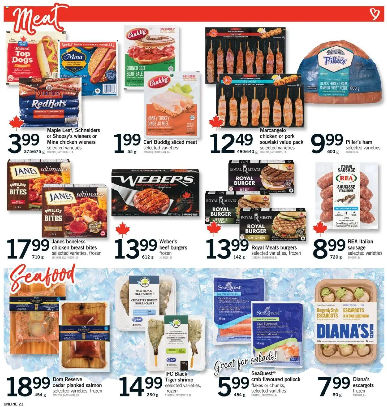 Fortinos flyer valid from 14.08.2025 | Page: 23 | Products: Flakes, Turkey, Chicken, Pork