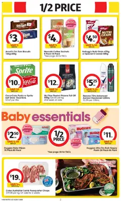 Preview of Coles Catalogue NSW - valid from 22.10.2025 | Page: 2 | Products: Deodorant, Prawns, Biscuits, Nescafe
