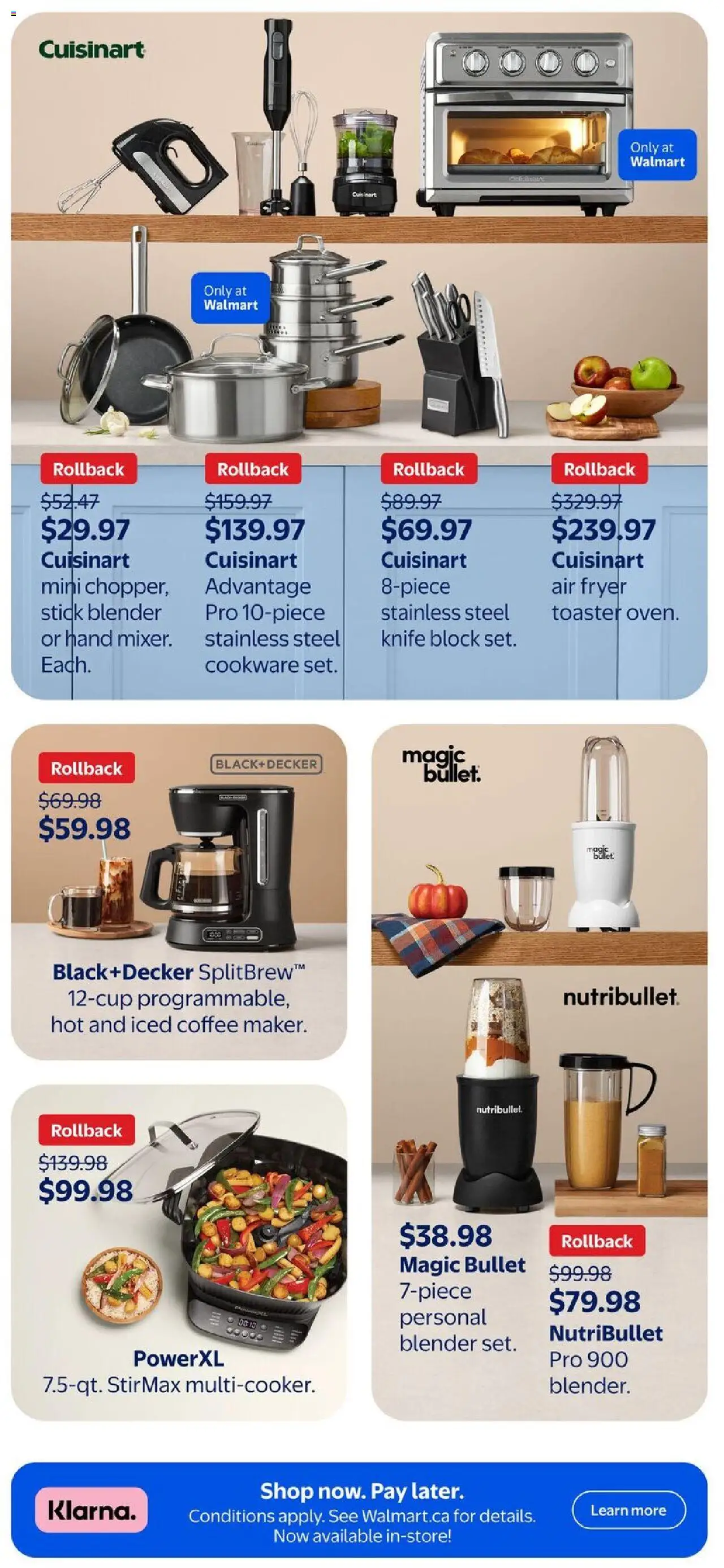 Walmart flyer valid from 25.09.2025 | Page: 11 | Products: Toaster, Fryer, Coffee