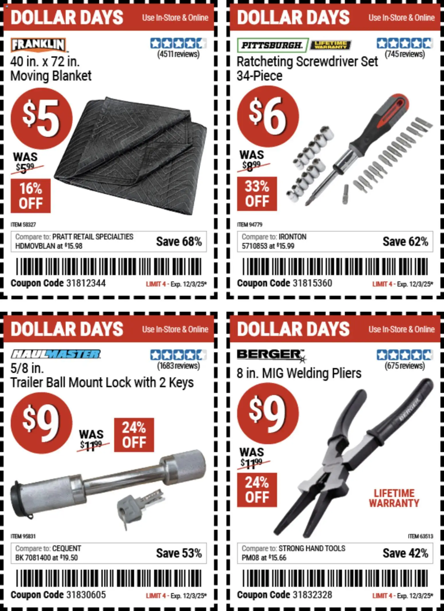 Harbor Freight Dollar Days - valid from 20.11.2025 | Page: 1