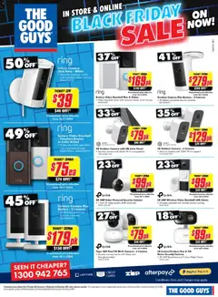 Preview of The Good Guys Black Friday - valid from 19.11.2025 | Page: 17 | Products: Battery, Doorbell, Smartphone, Camera