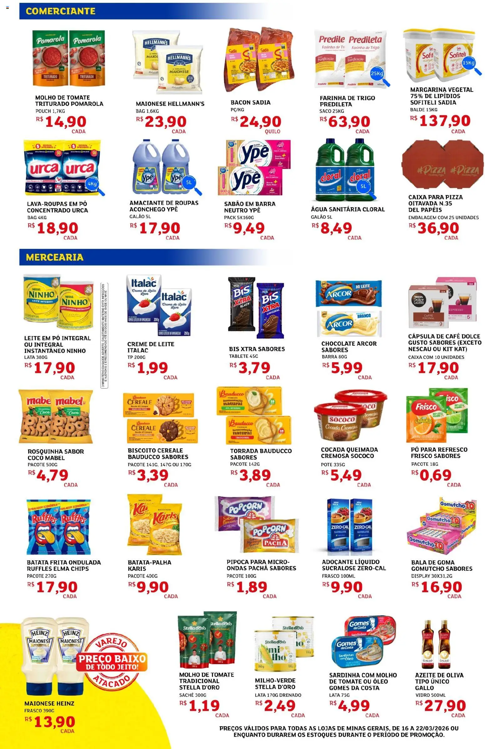 Assaí Atacadista Folheto - válido de 16.03.2026 | Página: 2 | Produtos: Nescau, Adoçante, Elma Chips, Caixa