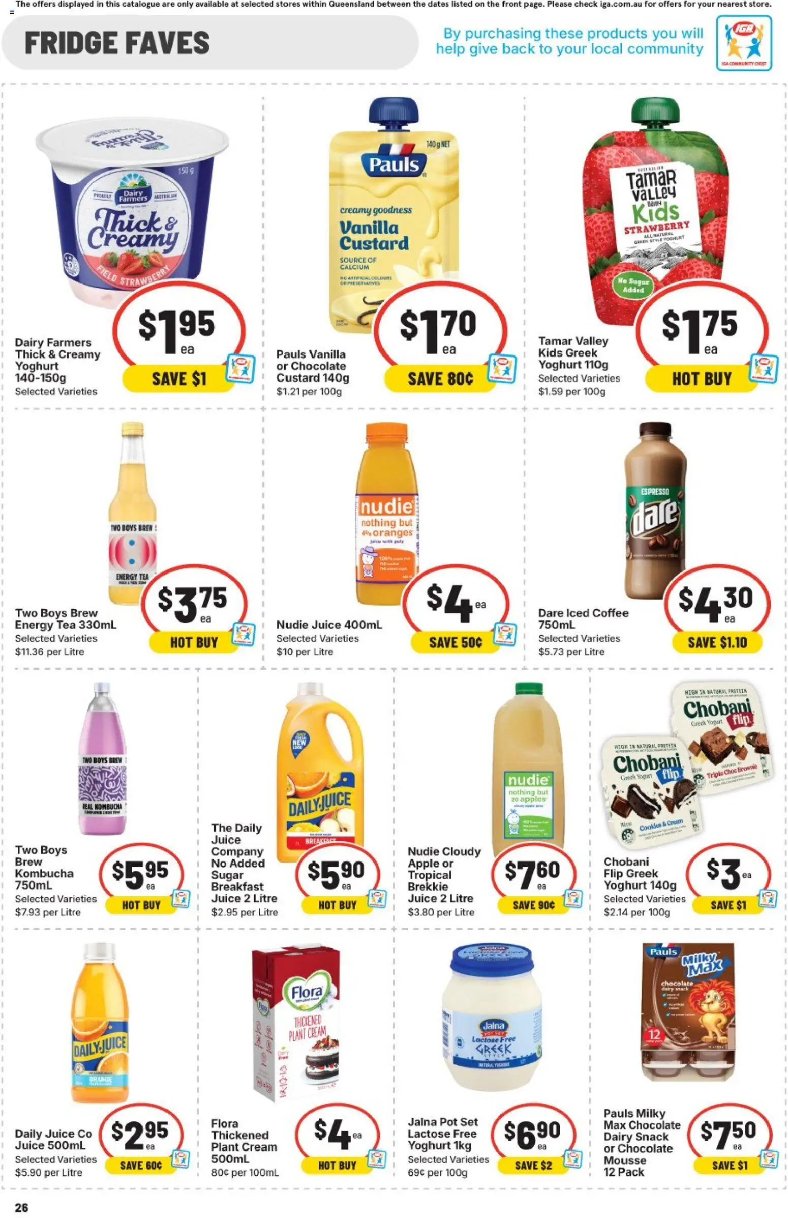 IGA catalogue - valid from 11.03.2026 | Page: 28 | Products: Yoghurt, Coffee, Apples, Oranges