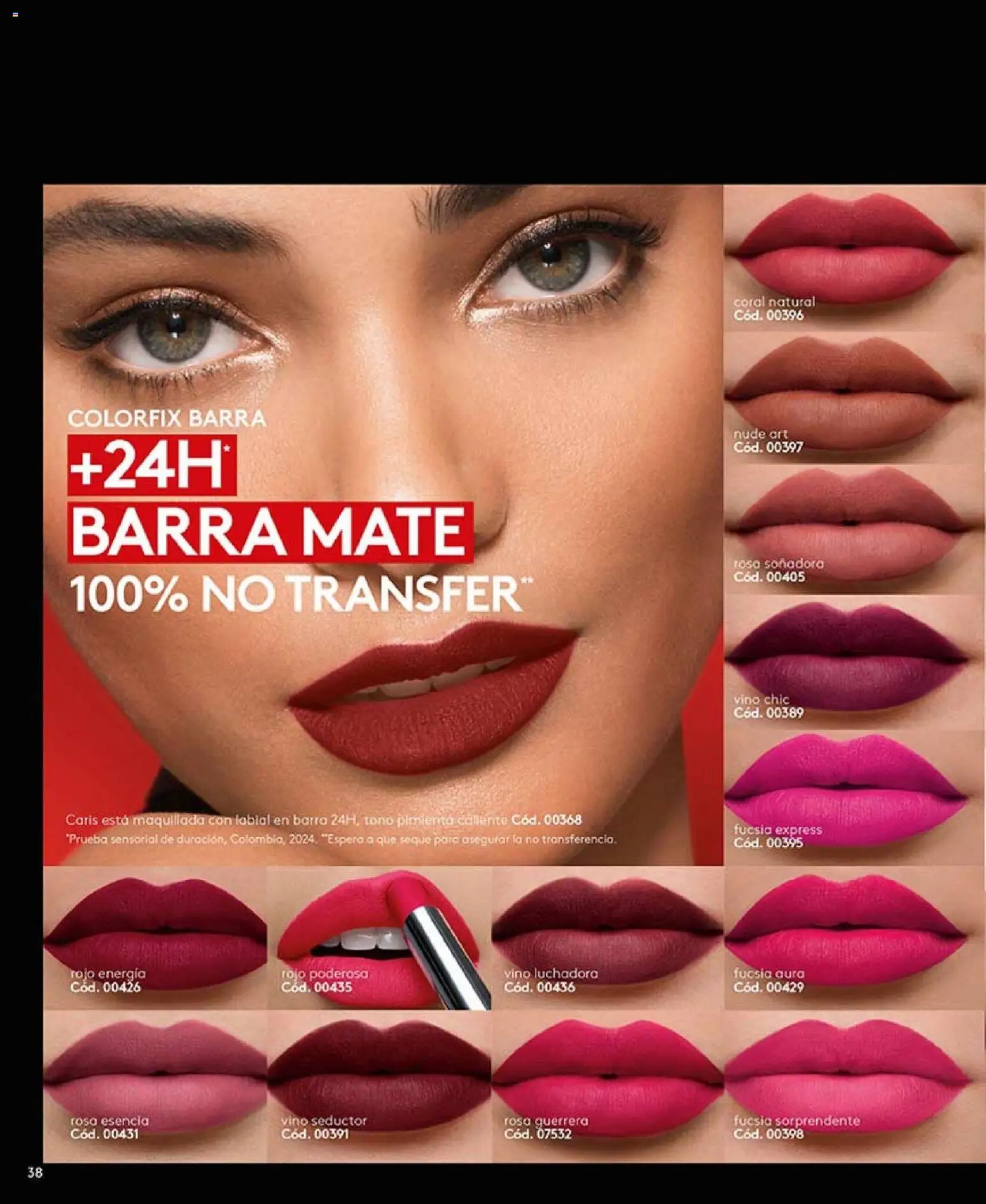 Catálogo Ésika Campaña 2 │ válido desde el 15.01.2026 | Página: 38 | Productos: Pimienta, Mate, Vino, Labial