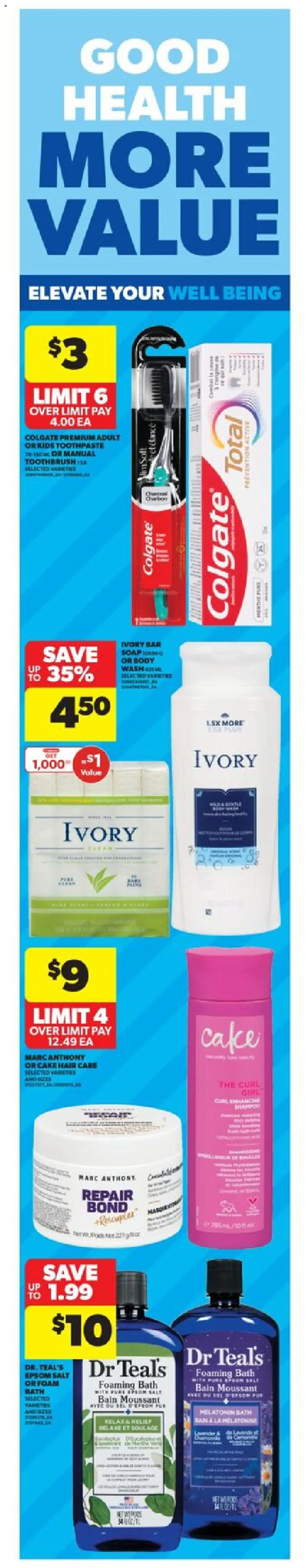 Real Canadian Superstore flyer valid from 16.10.2025 | Page: 4 | Products: Soap, Toothpaste, Bath
