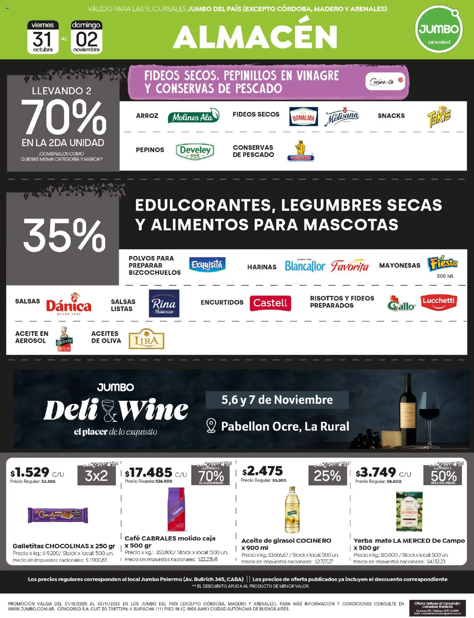 Jumbo -Ofertas Extremo| Rosario │ válido desde el 31.10.2025 | Página: 2 | Productos: Mate, Yerba, Aceite, Vinagre
