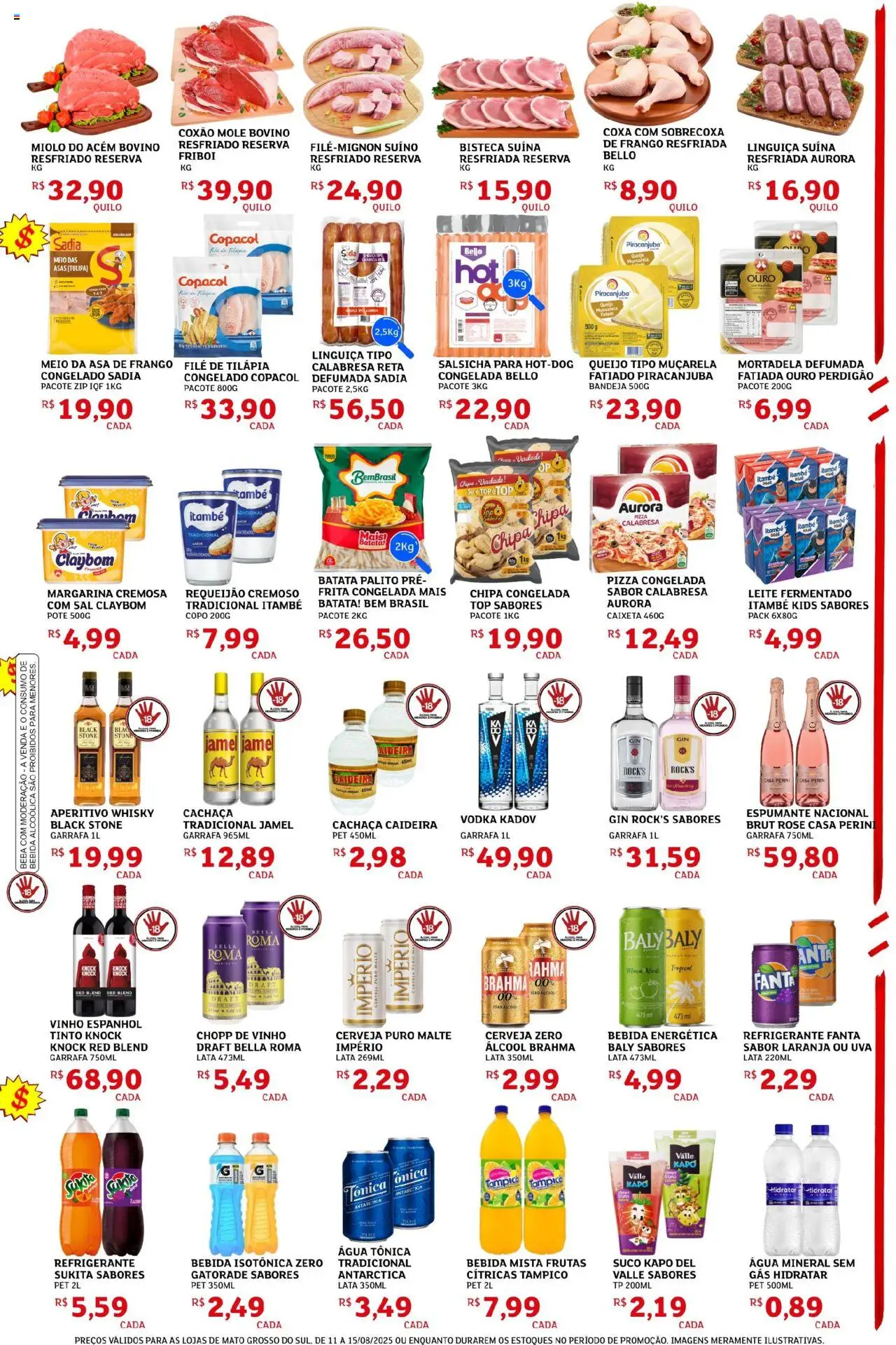 Assaí Atacadista Folheto - válido de 11.08.2025 | Página: 3 | Produtos: Fanta, Bebida, Frango, Leite fermentado