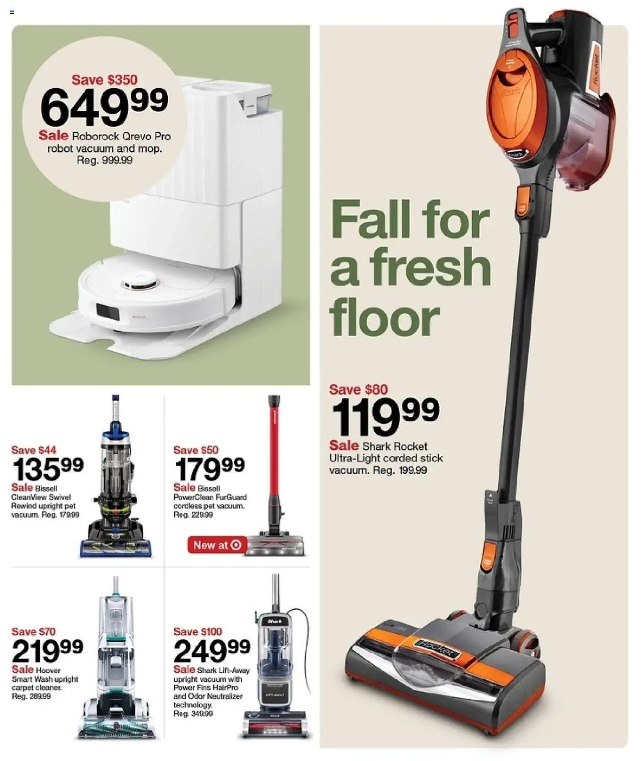 Target Weekly Ad - valid from 19.10.2025 | Page: 20 | Products: Robot, Vacuum, Swivel, Carpet
