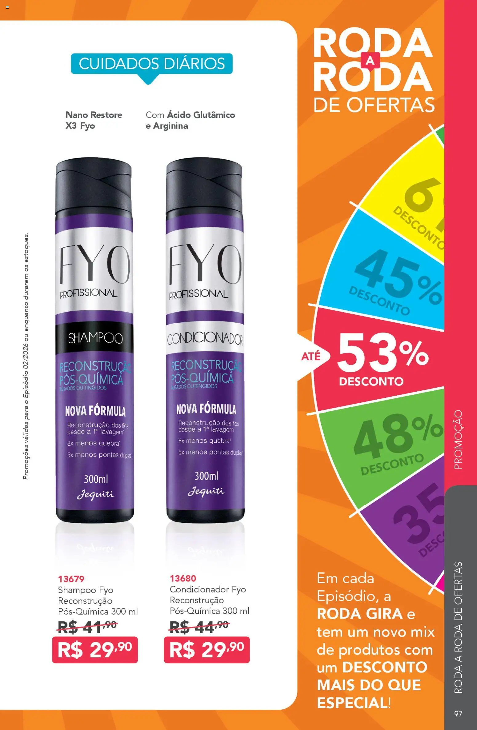 Jequiti Folheto - válido de 30.01.2026 | Página: 97 | Produtos: Shampoo, Condicionador