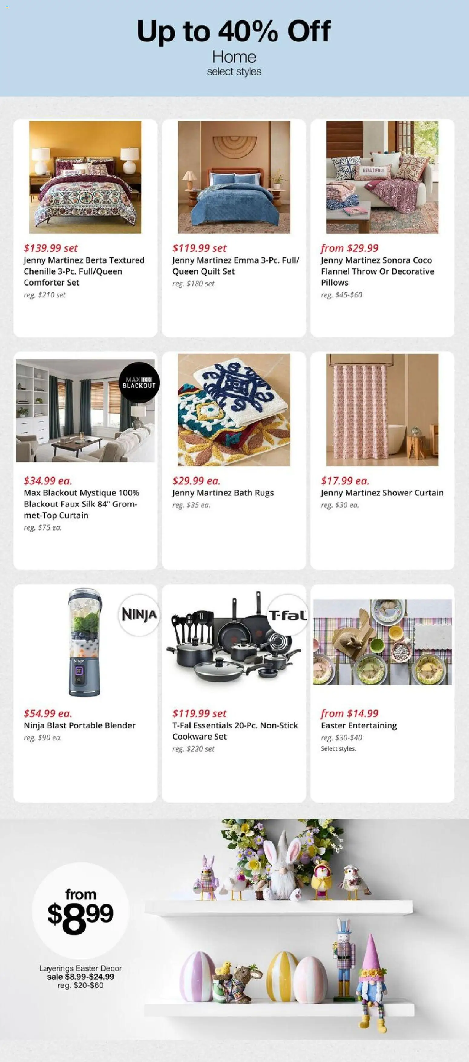 JCPenney Weekly Ad - valid from 23.02.2026 | Page: 6 | Products: Bath, Shower, Blender, Quilt