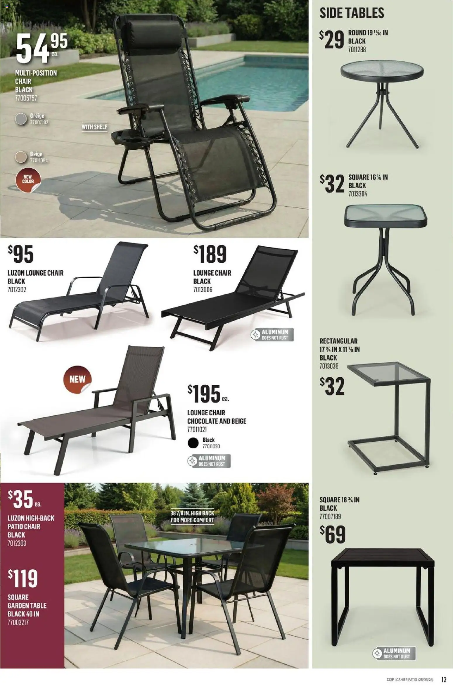 Canac flyer valid from 26.03.2026 | Page: 12 | Products: Shelf, Table, Chair, Chocolate