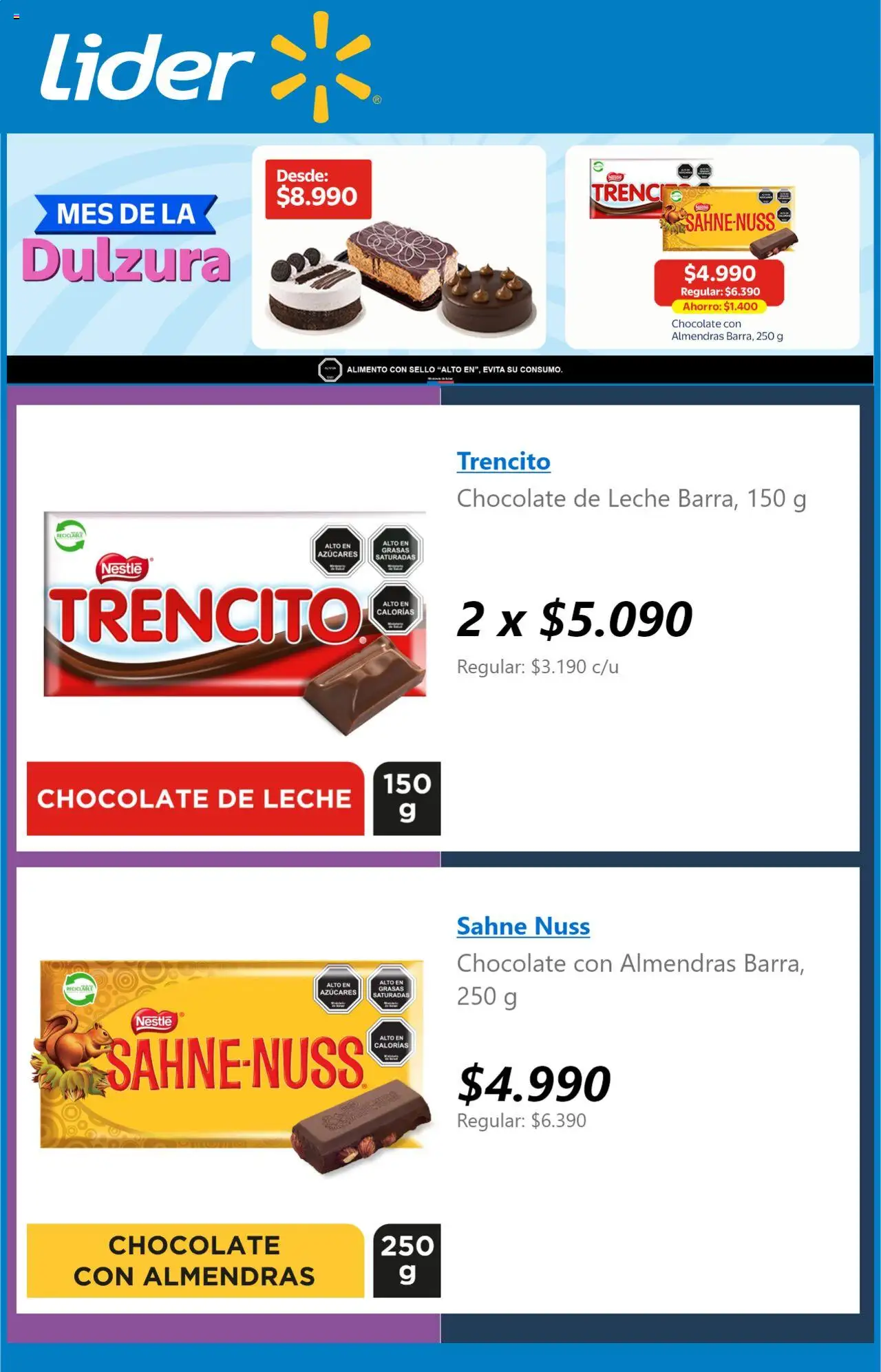Lider ofertas  │ válido desde el 07.08.2025 | Página: 2 | Productos: Leche, Chocolate, Almendras