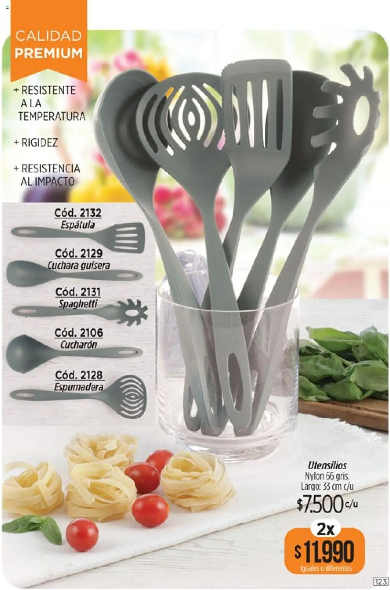 Catálogo Amodil Campaña 16 │ válido desde el 01.10.2025 | Página: 123 | Productos: Cuchara, Espatula, Cucharon, Espumadera