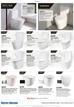 Harvey Norman catalogue - valid from 07.08.2025 | Page: 14 | Products: Toilet, Suite, Bathroom