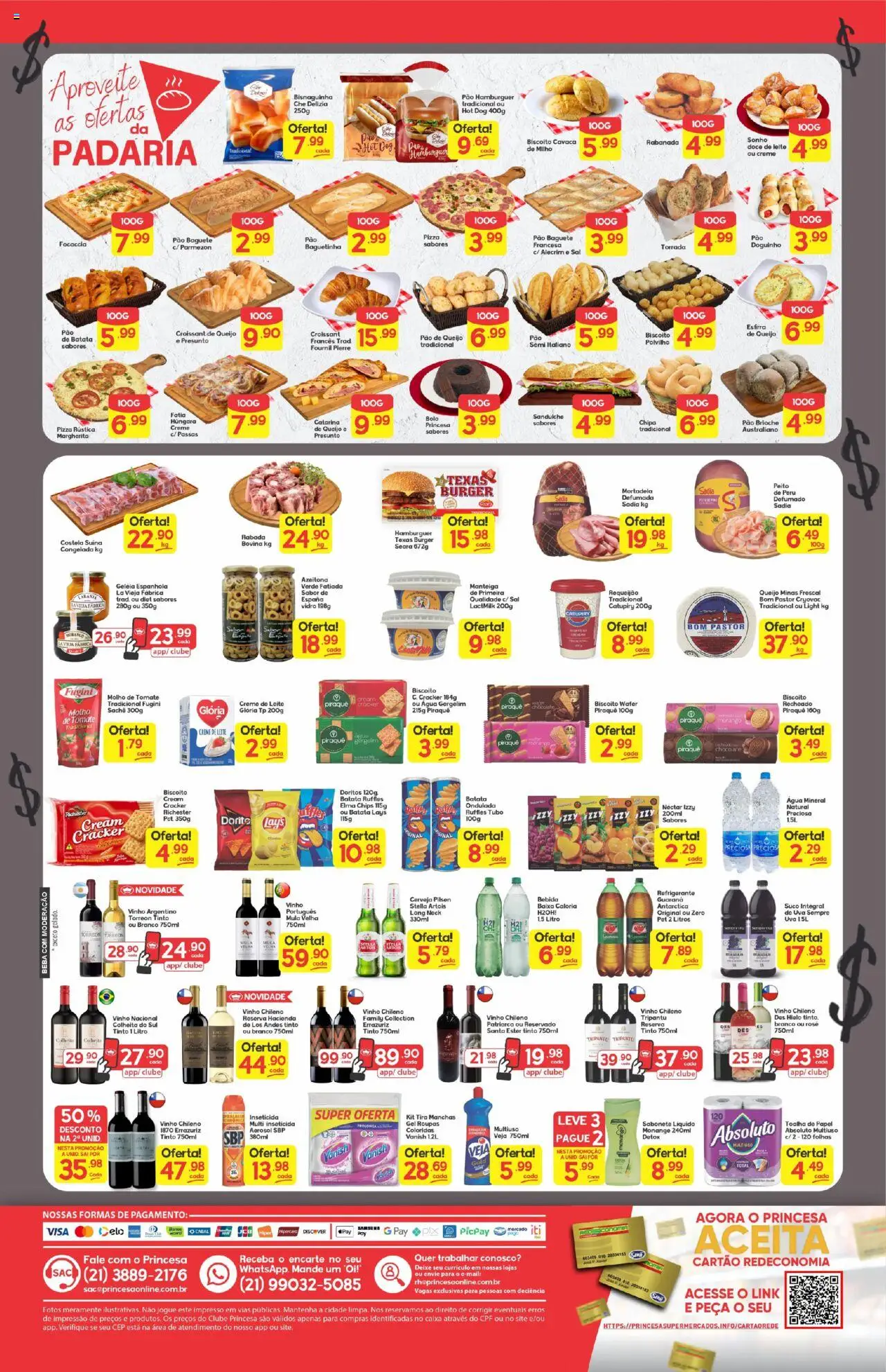 Princesa Folheto - válido de 14.08.2025 | Página: 2 | Produtos: Molho de tomate, Polvilho, Leite, Sabonete líquido