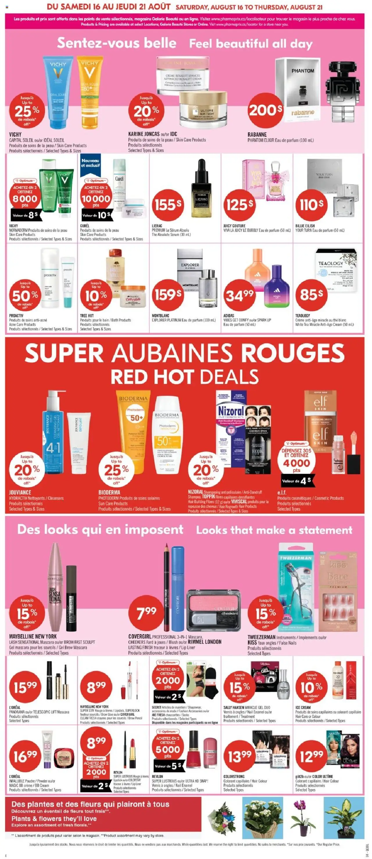 Pharmaprix flyer valid from 16.08.2025 | Page: 10 | Products: Powder, Blush, Nail polish, Shampoo