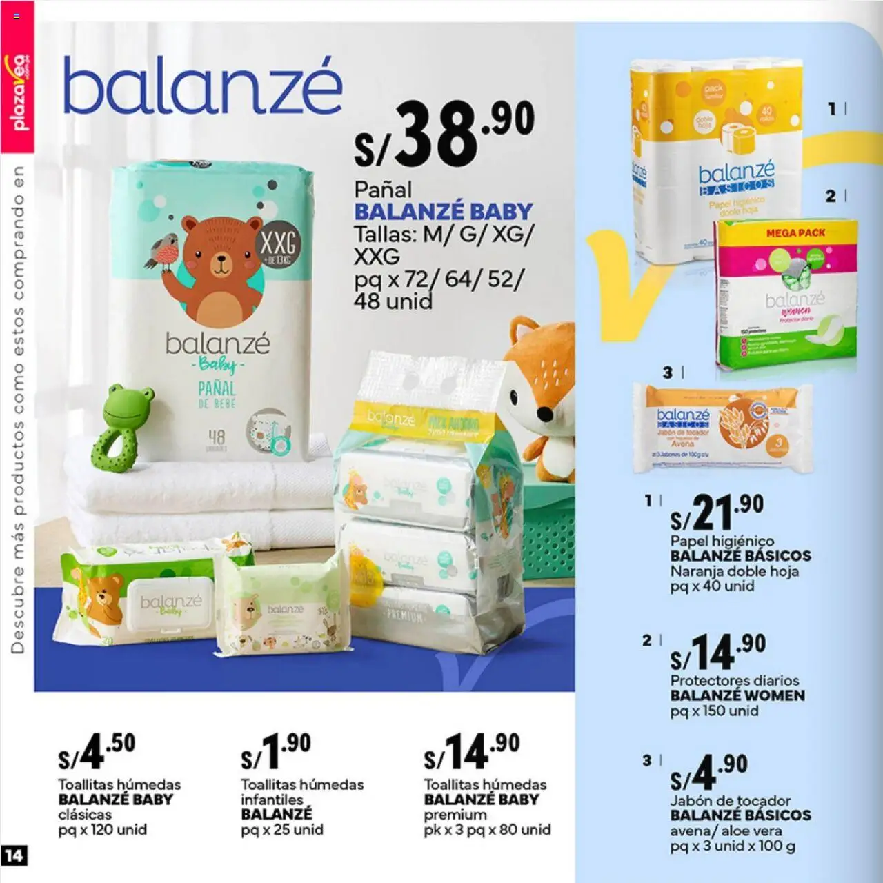 Catálogo Plaza Vea válido desde 16.06.2025 | Página: 14 | Productos: Jabón, Avena