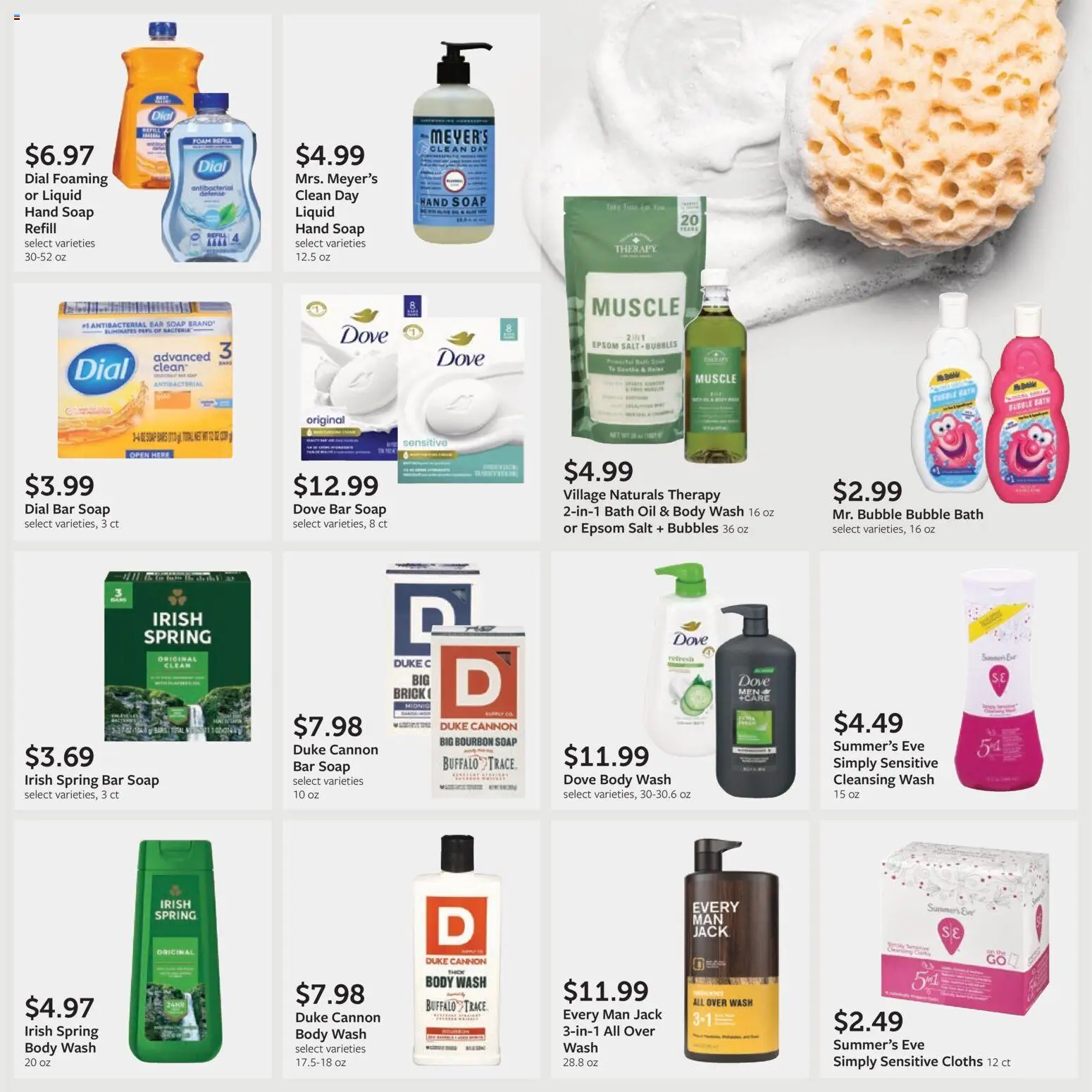 Fareway Monthly Ad - valid from 30.03.2026 | Page: 33 | Products: Soap, Bar Soap, Epsom Salt, Salt