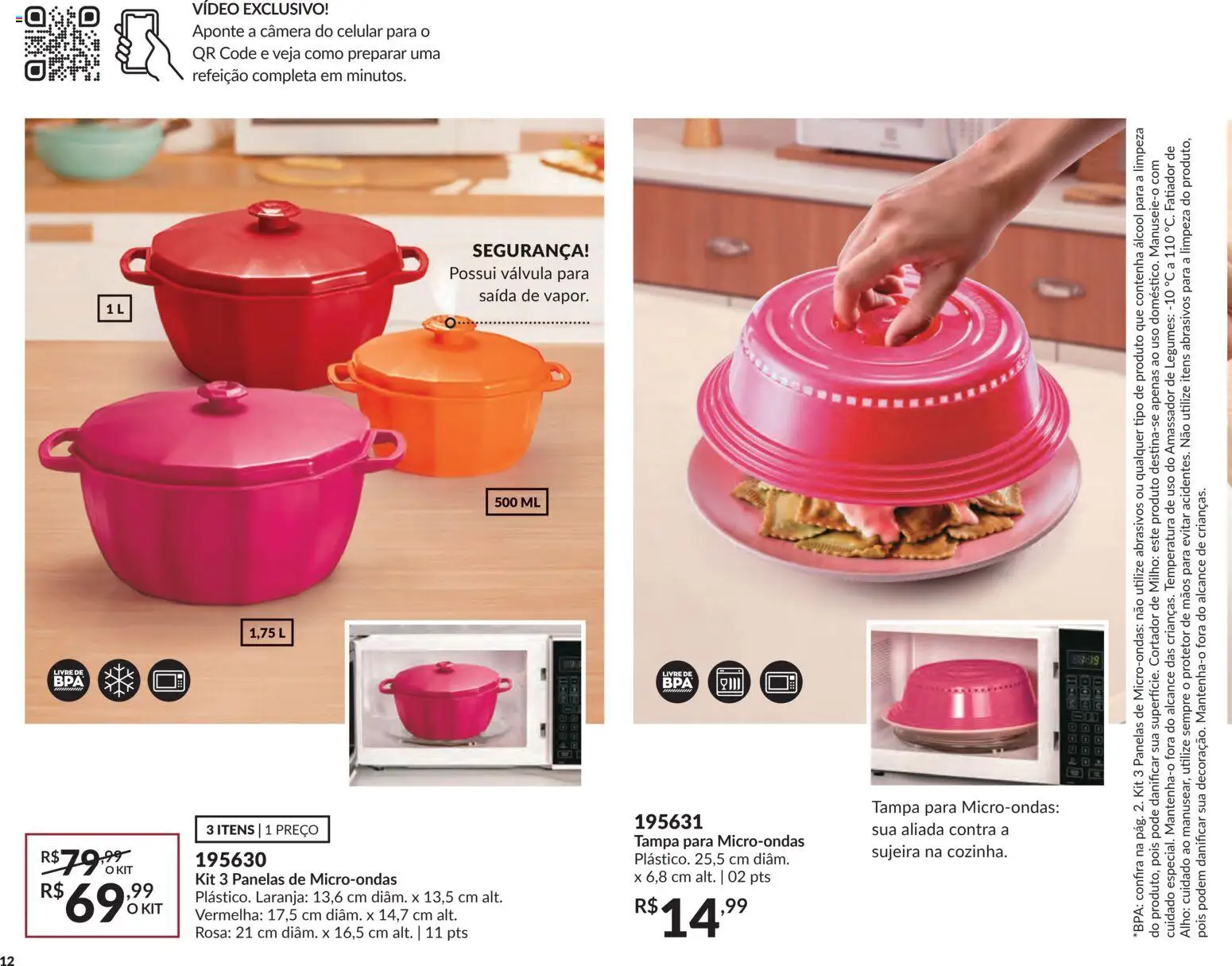 Avon Folheto - válido de 15.01.2026 | Página: 12 | Produtos: Fatiador, Alho, Microondas, Câmera