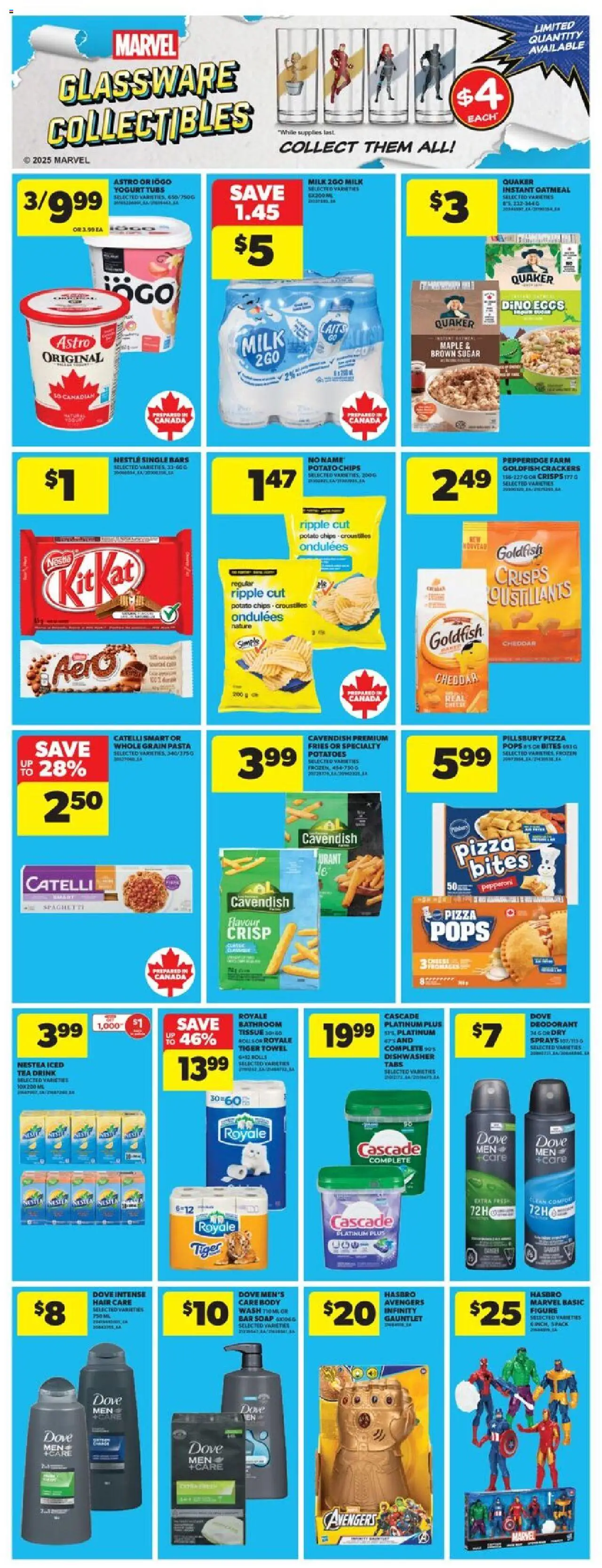 Real Canadian Superstore flyer valid from 11.09.2025 | Page: 10 | Products: Pasta, Potatoes, Dishwasher, Yogurt