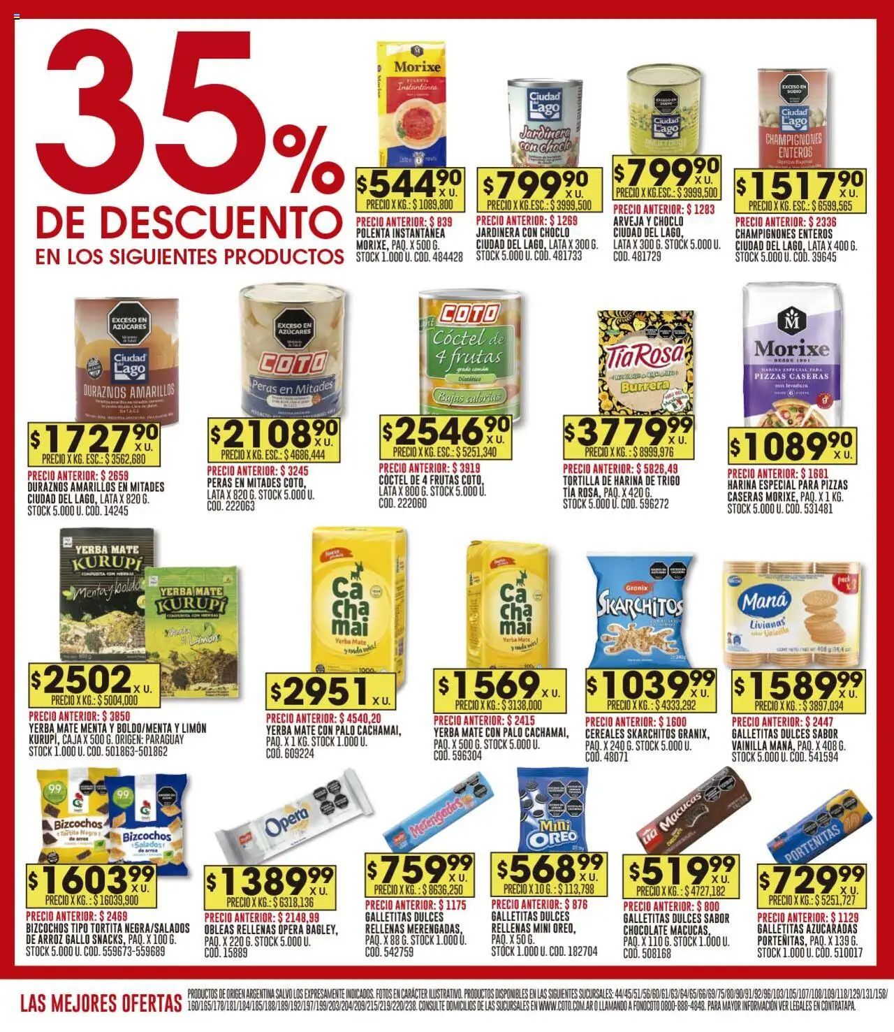 Coto ofertas │ válido desde el 18.08.2025 | Página: 12 | Productos: Mate, Galletitas, Choclo, Limón