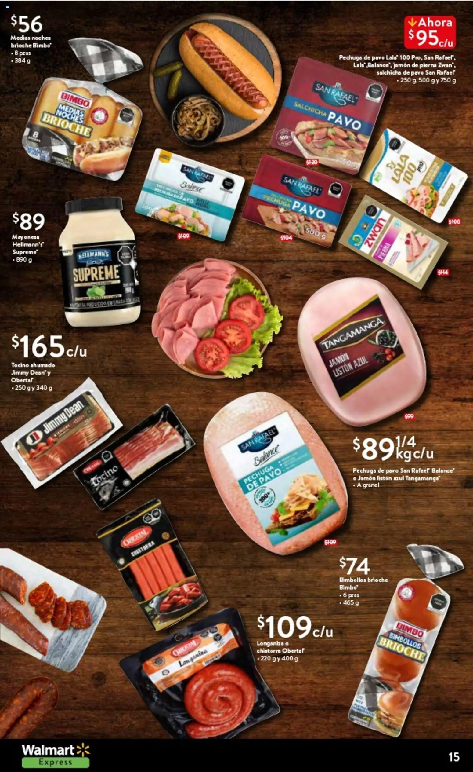 Nuevas ofertas de Walmart Express válidas en toda la República Mexicana desde el 14.10.2025. ¡Encuentra las mejores ofertas en Walmart Express folleto Halloween! | Página: 15 | Productos: Mayonesa, Tocino, Salchicha, Jamón