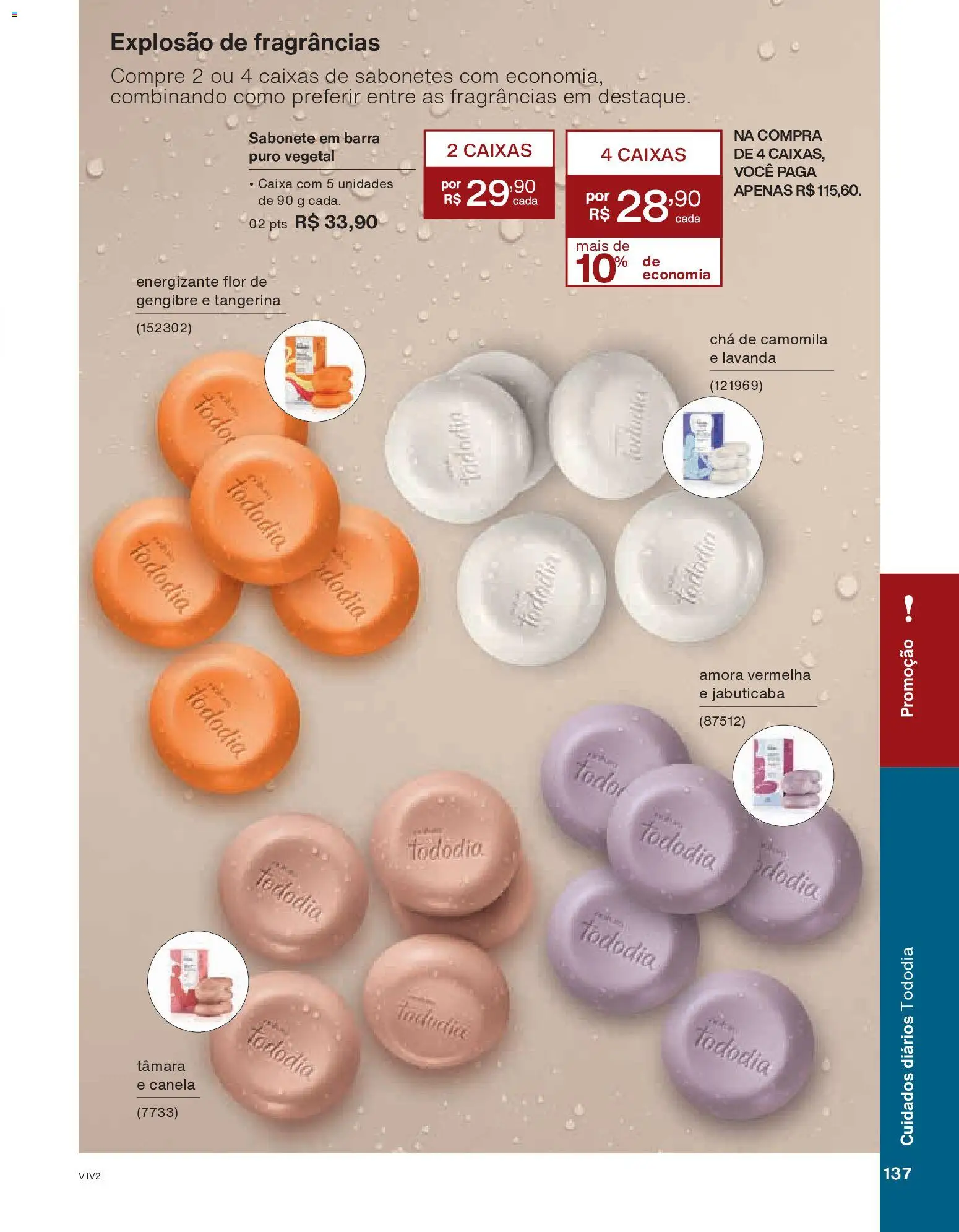 Natura Folheto - válido de 26.11.2025 | Página: 137 | Produtos: Gengibre, Caixa, Chá, Canela