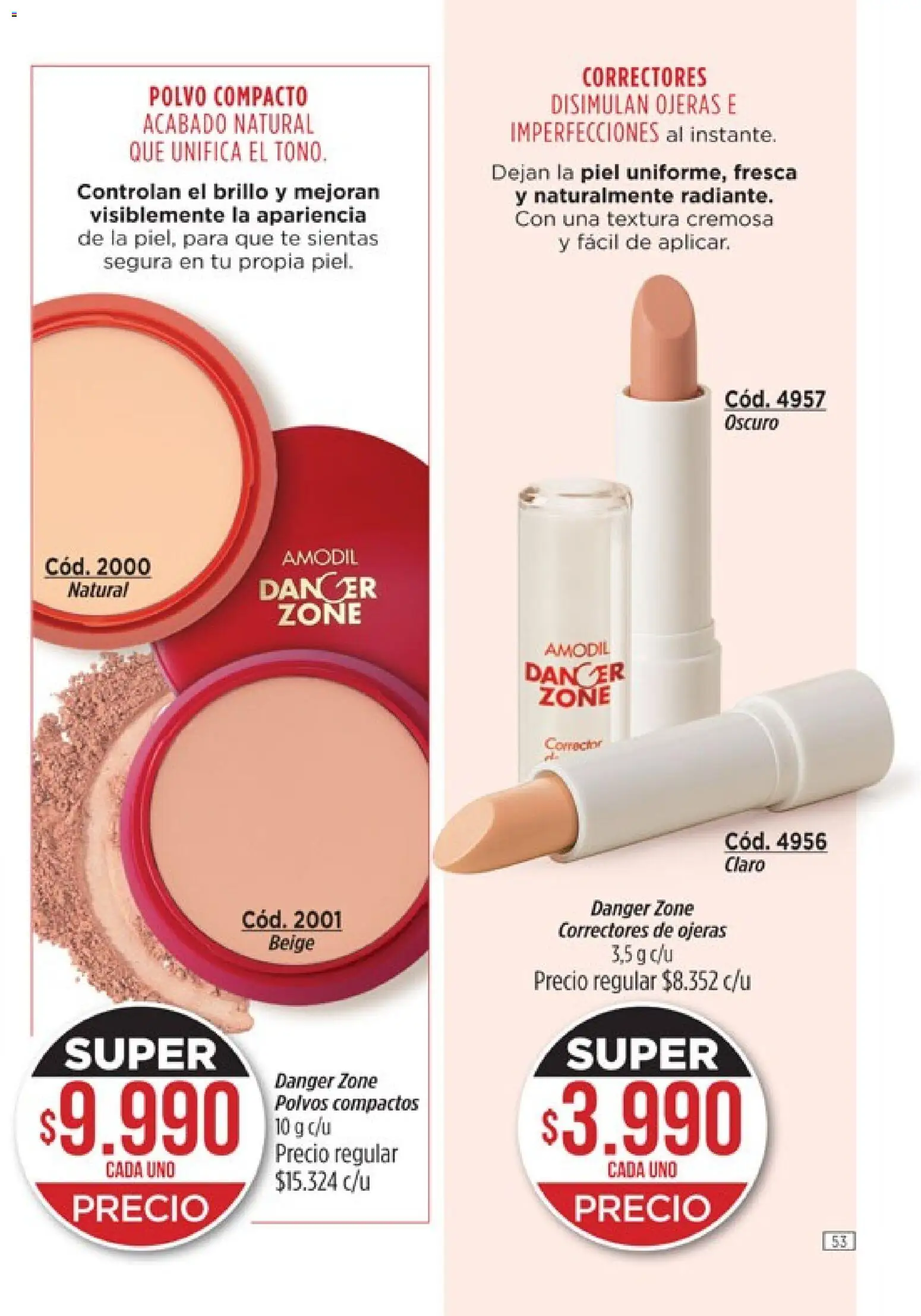 Catálogo Amodil Campaña 2 │ válido desde el 01.02.2026 | Página: 53 | Productos: Polvo, Brillo, Polvo compacto, Té