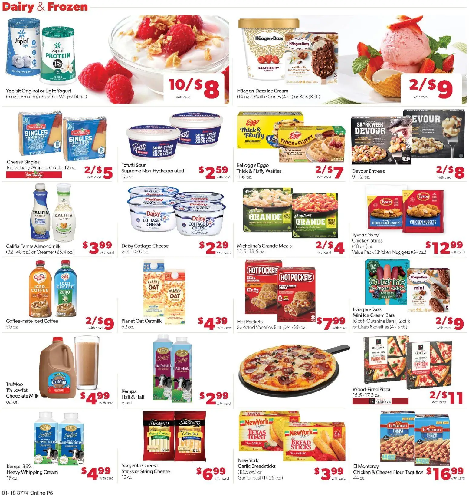 Family Fare Weekly Ad - valid from 18.01.2026 | Page: 10 | Products: Yogurt, Chocolate, Pizza, Sugar