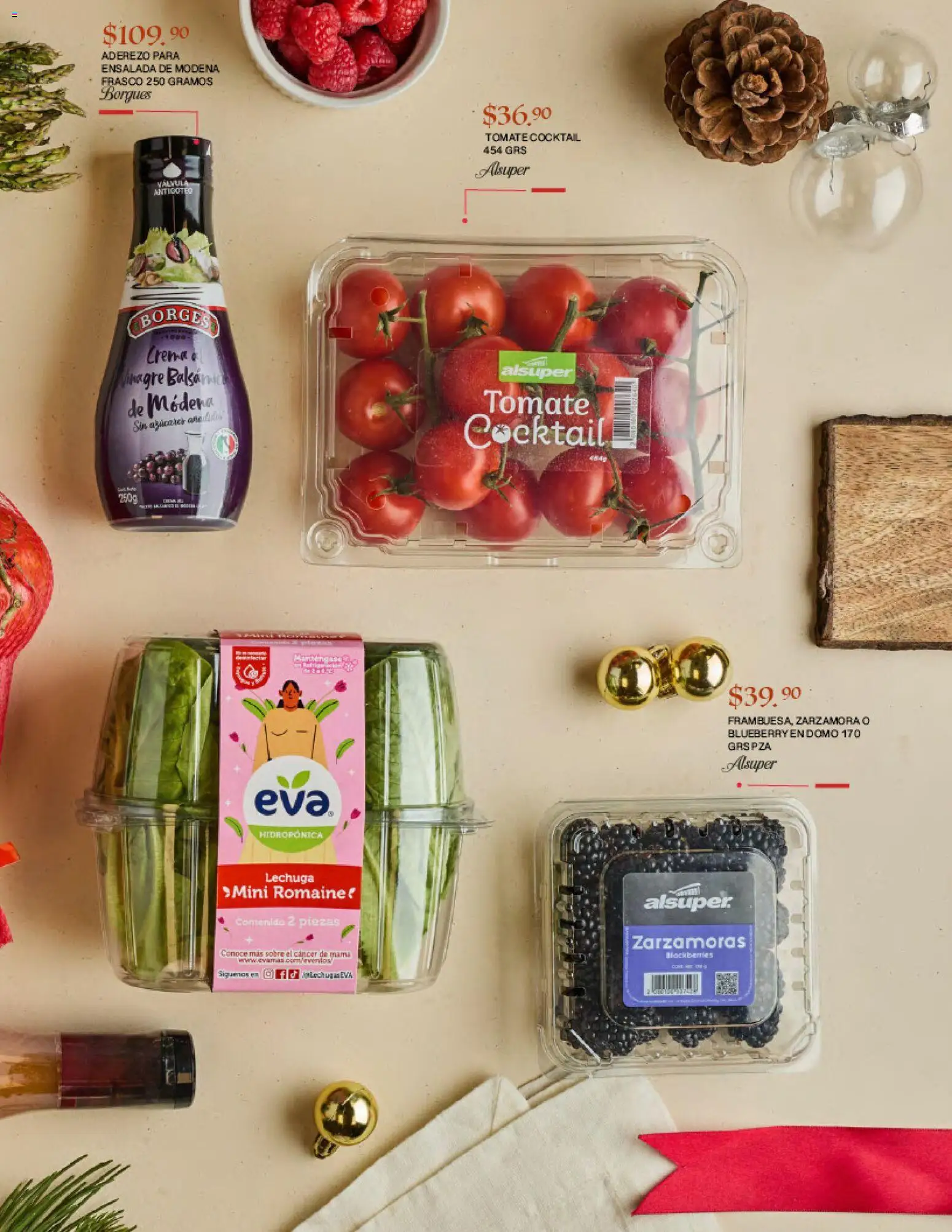 Nuevas ofertas de Alsuper válidas en toda la República Mexicana desde el 25.11.2025. ¡Encuentra las mejores ofertas en Alsuper folleto Gourmet Laguna, Saltillo, Durango, Zacatecas! | Página: 39 | Productos: Vinagre, Frasco, Tomate, Sobre