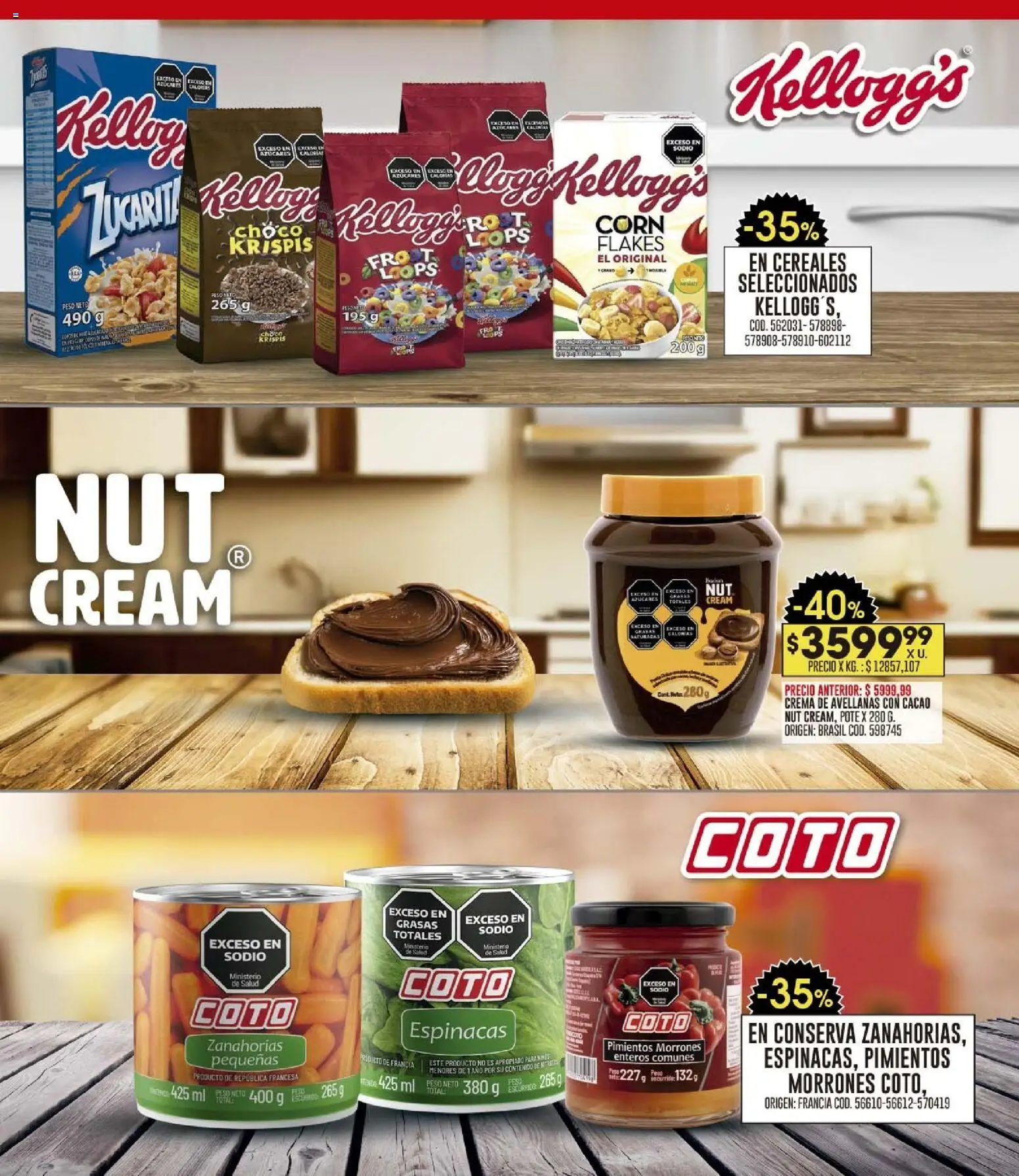 Coto - Ofertas fin │ válido desde el 26.01.2026 | Página: 12 | Productos: Peso, Cacao, Escurridor, Crema
