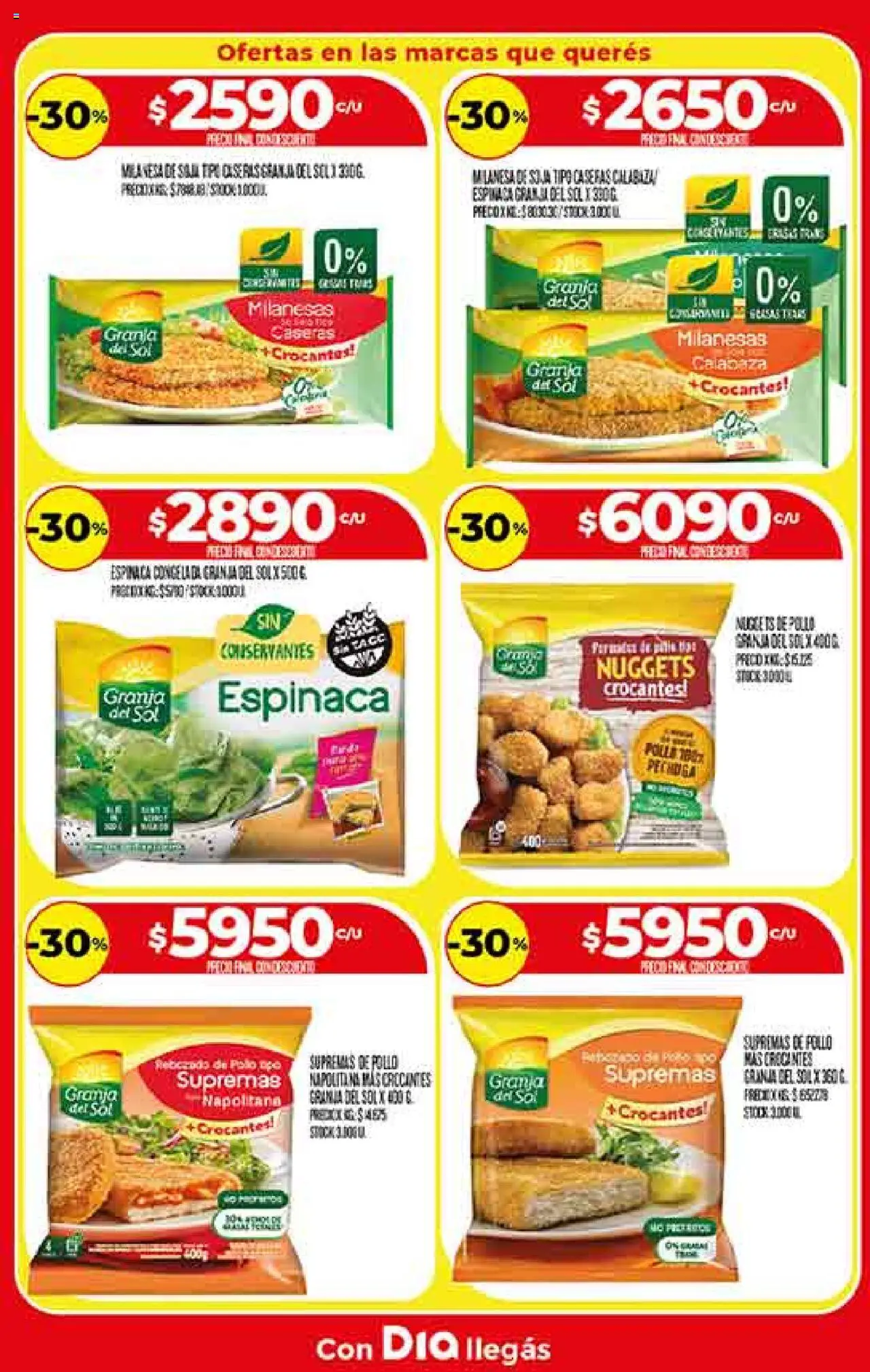 Supermercado DIA Ofertas - Salta y Jujuy │ válido desde el 06.08.2025 | Página: 11 | Productos: Pollo, Milanesa, Espinaca