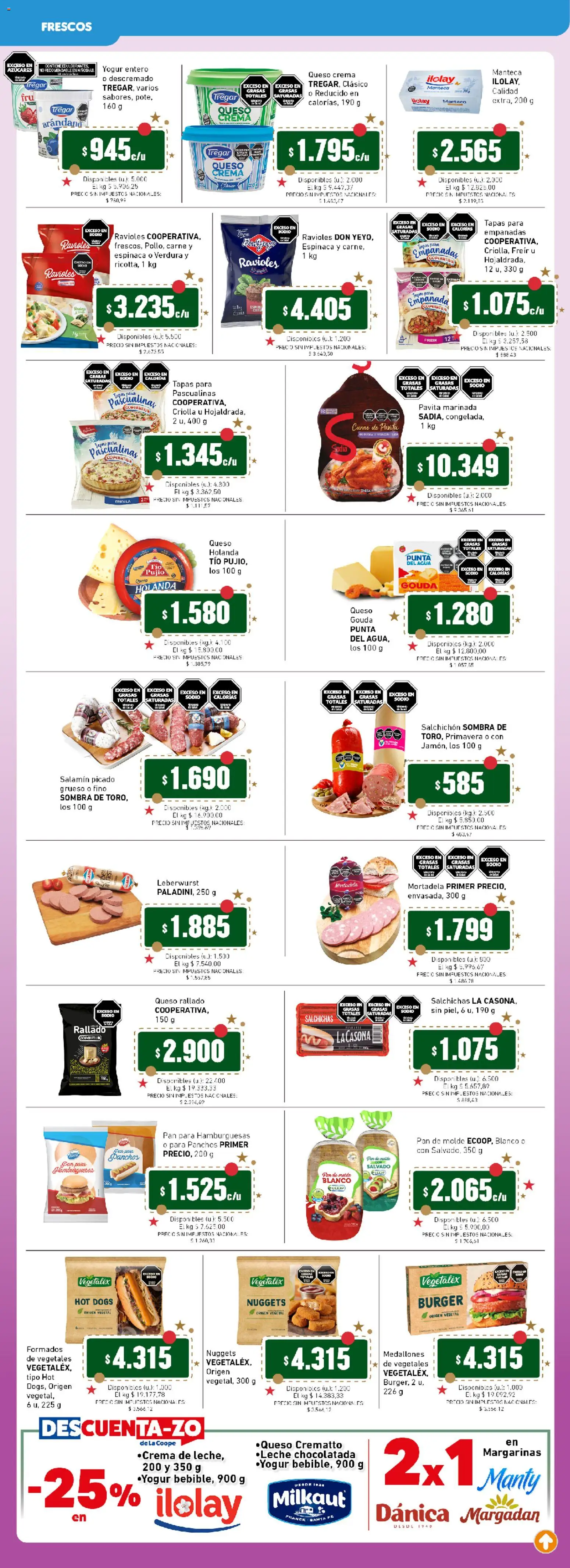 Cooperativa Obrera catálogo │ válido desde el 11.12.2025 | Página: 4 | Productos: Molde, Queso crema, Queso, Espinaca